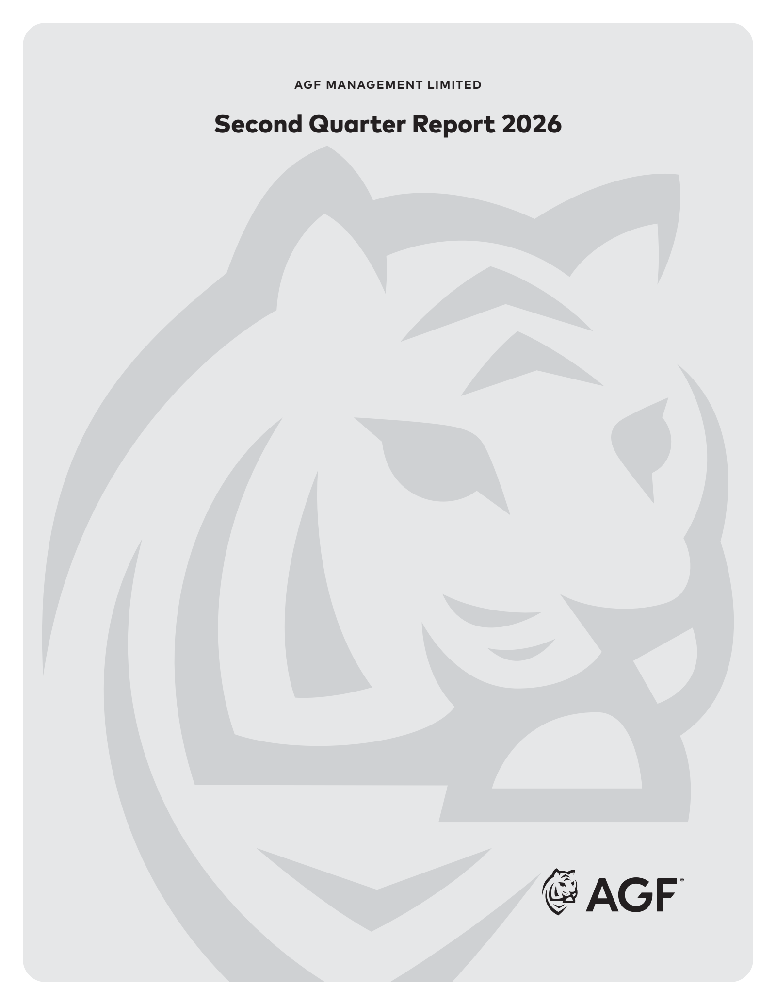 AGF Management's Q2 2026 Interim report