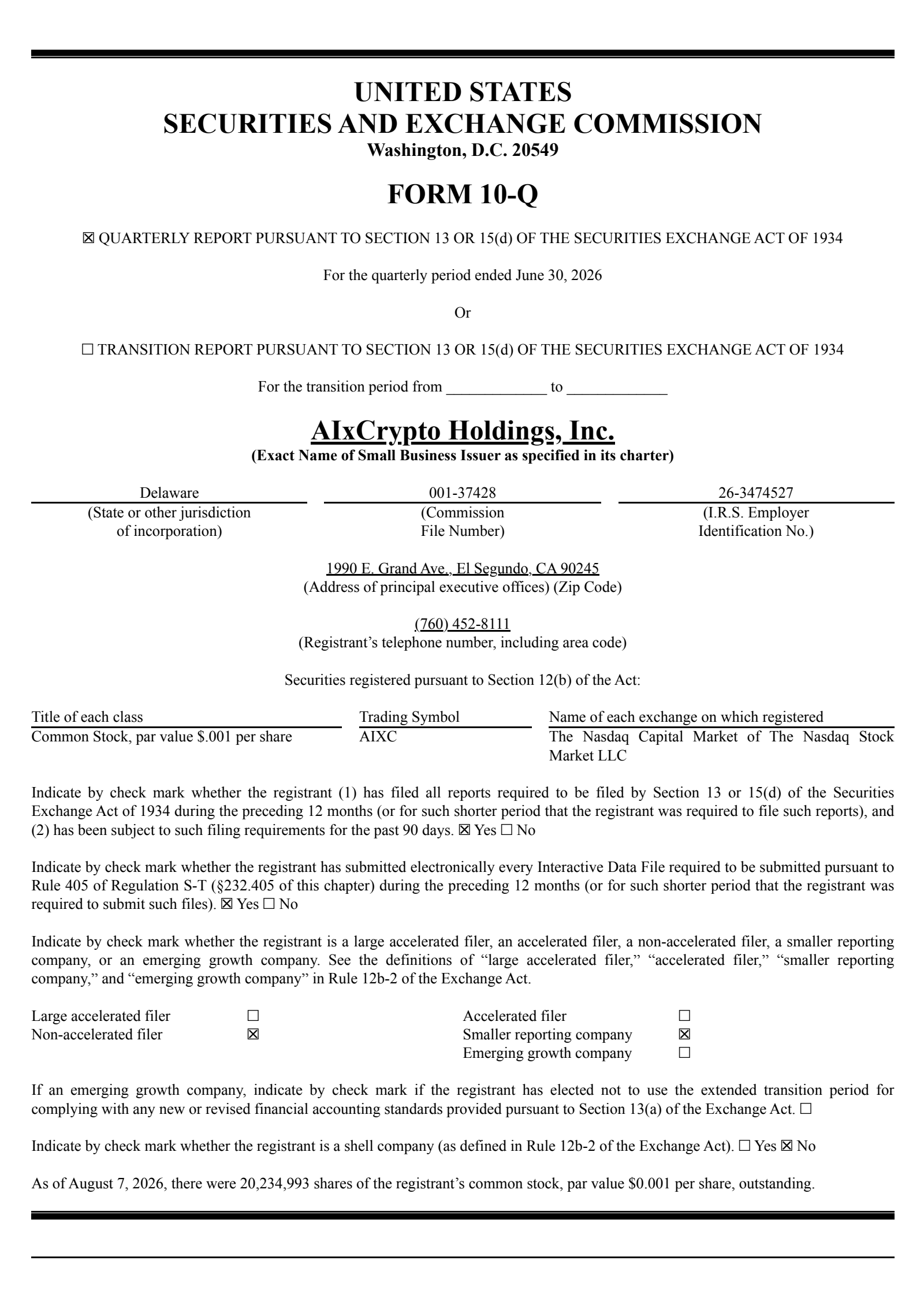 Qualigen Therapeutics' Q2 2026 Quarterly report