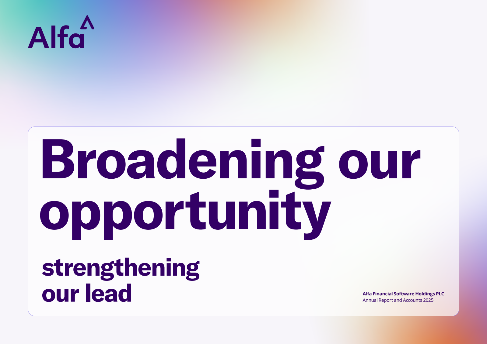 Alfa Financial Software's H2 2025 Annual report
