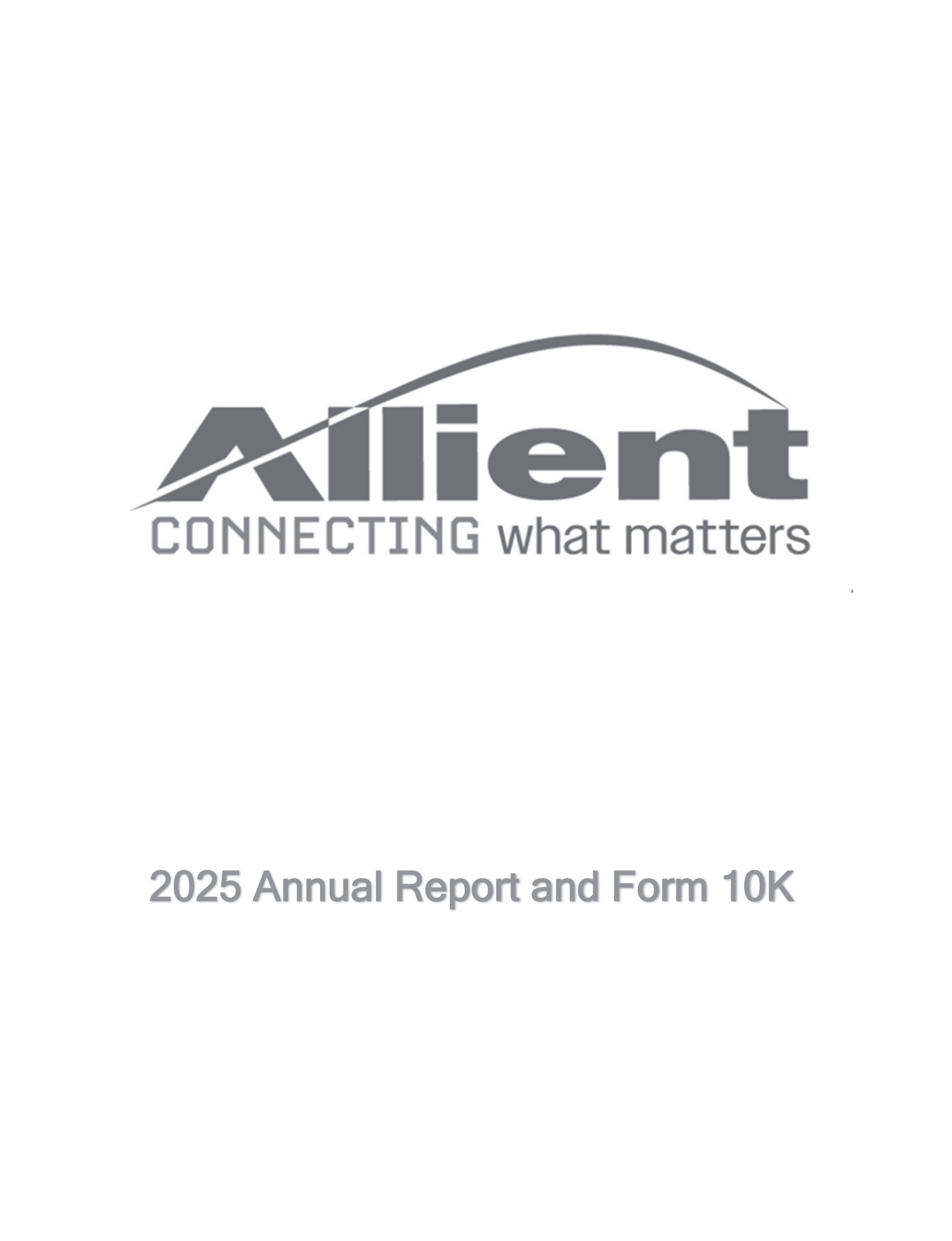Allient's Q4 2025 Annual report