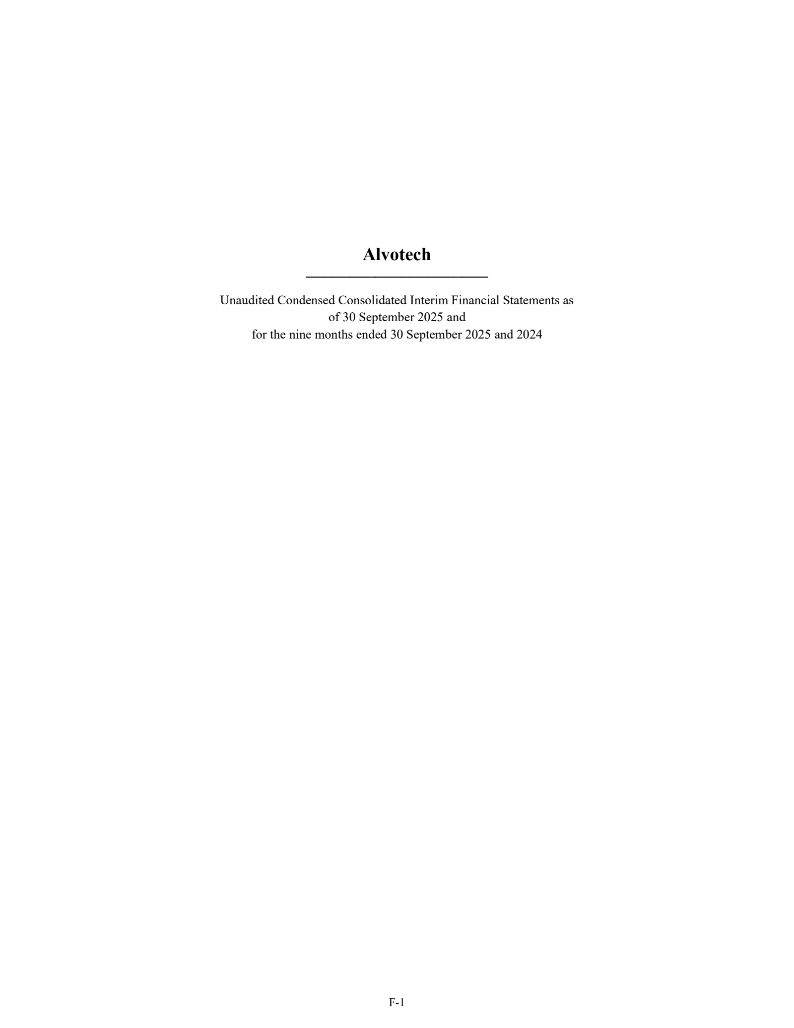 Alvotech's Q3 2025 Earnings Release