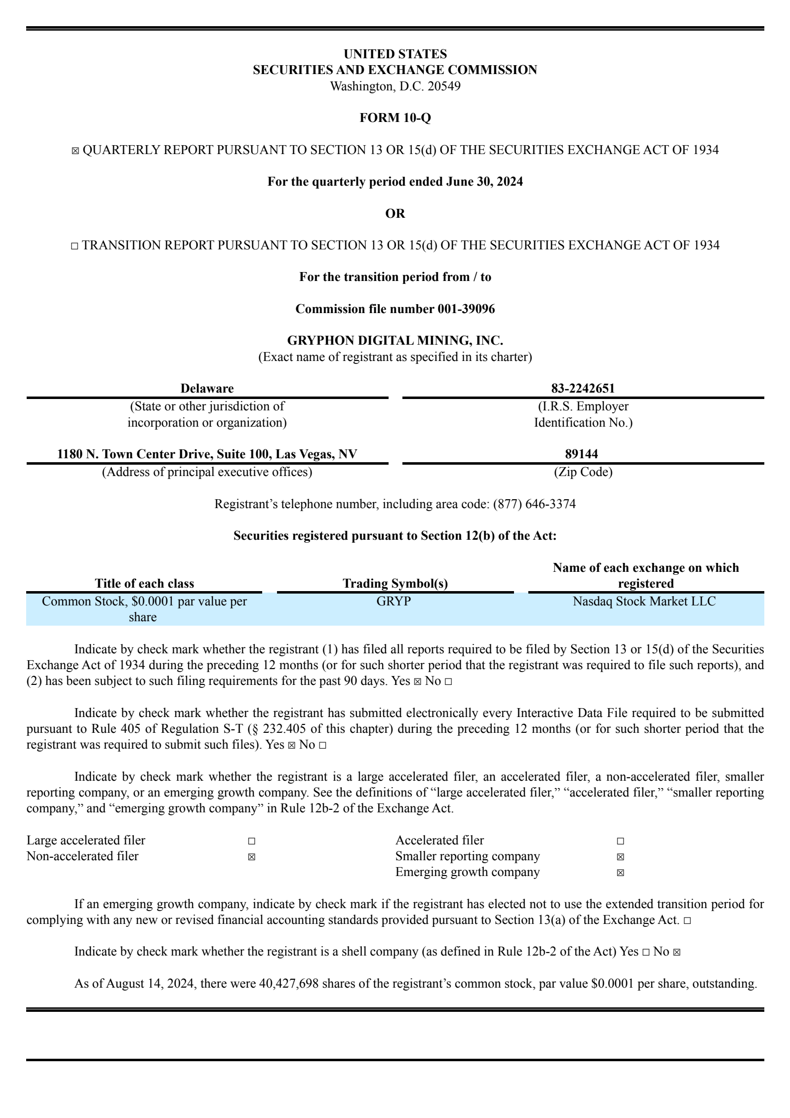 American Bitcoin's Q2 2024 Quarterly report
