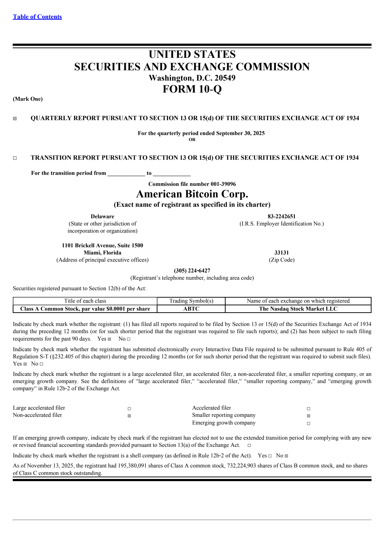 ABTC Q3 2025 Earnings Report on 11/14/2025