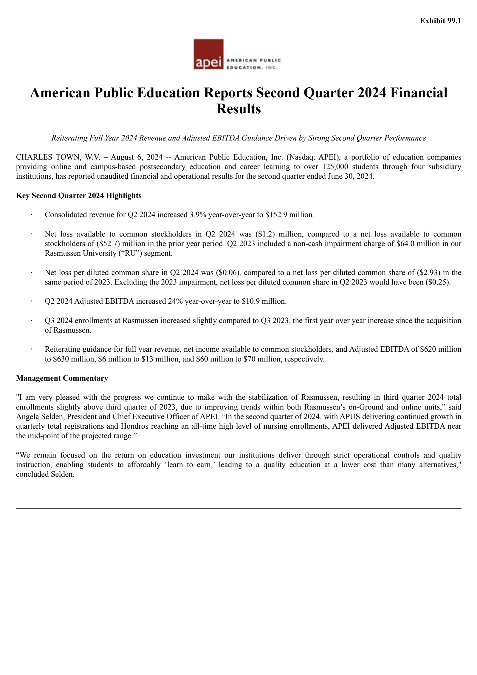 Matthew Filek APEI Q2 2024 Earnings Report on 8/6/2024