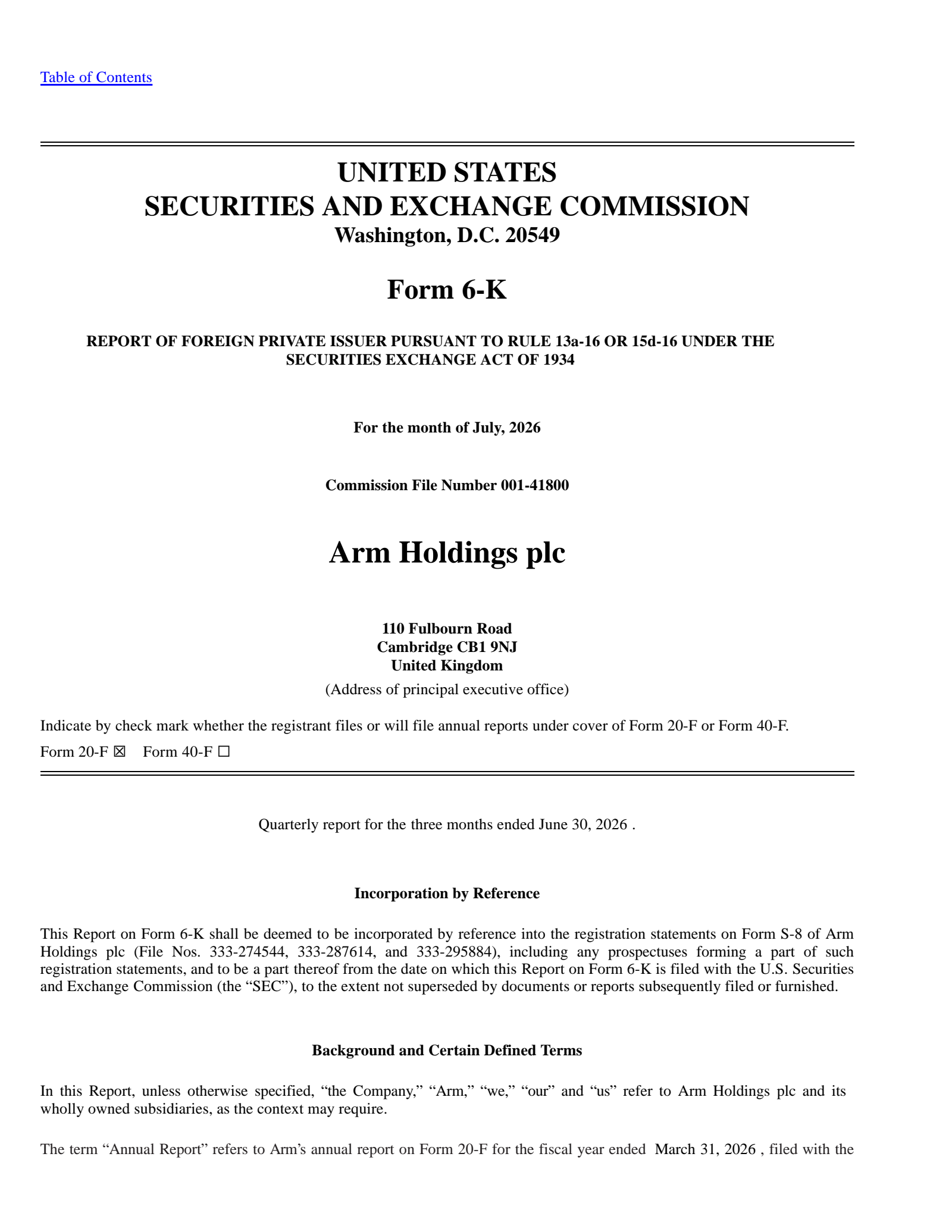 ARM's Q1 2027 Press Release