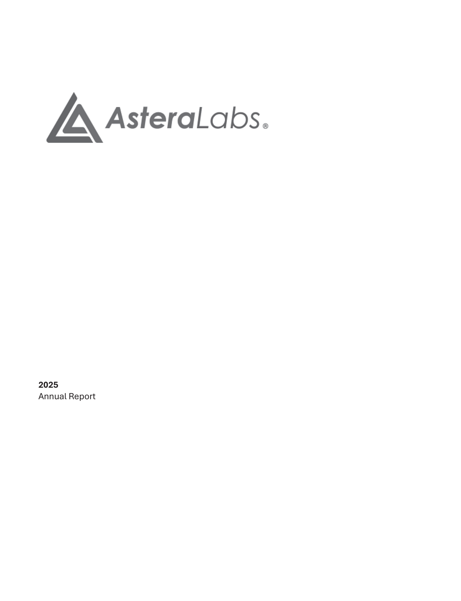 Astera Labs' Q4 2025 Annual report