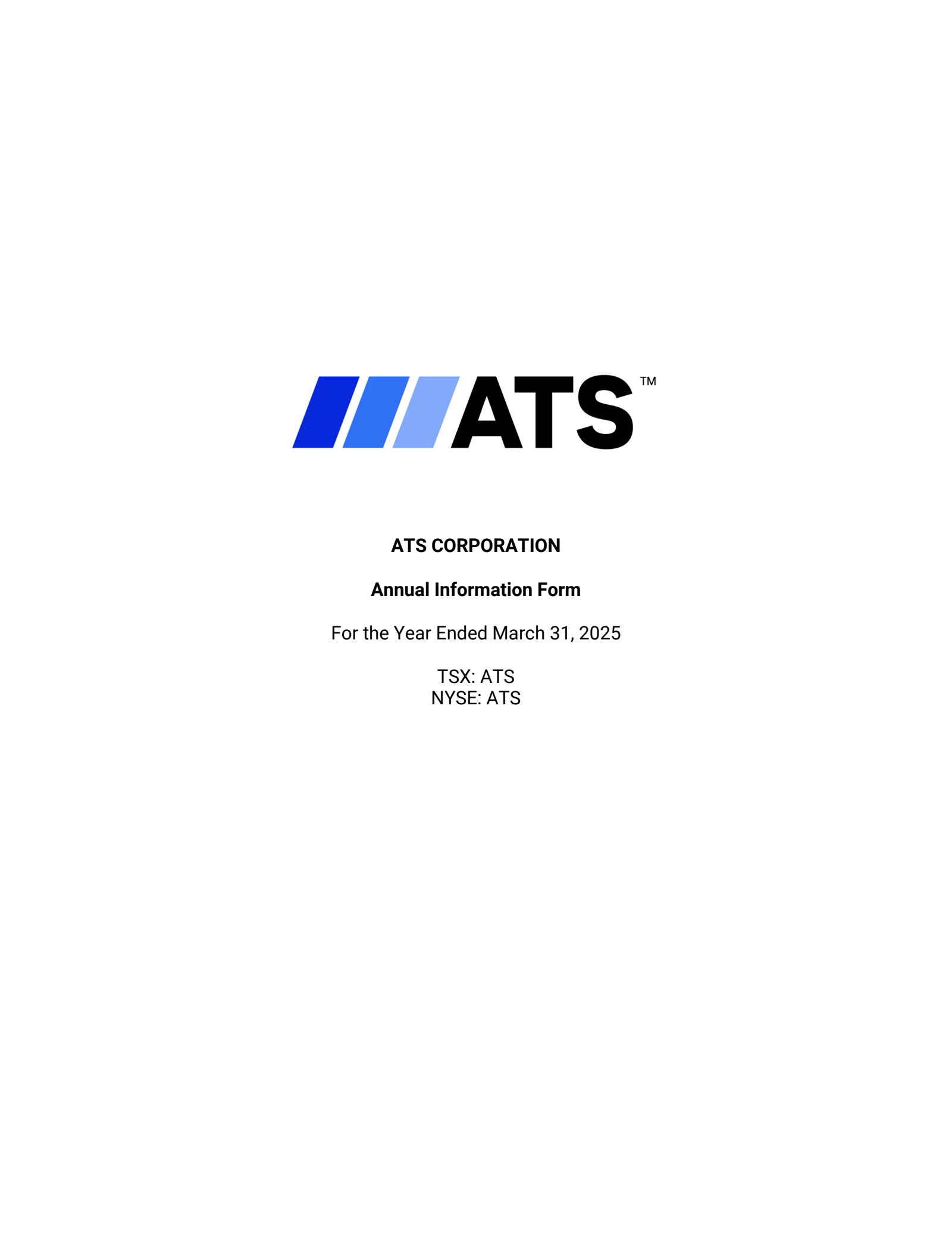 ATS Q4 2025 Earnings Report on 5/28/2025