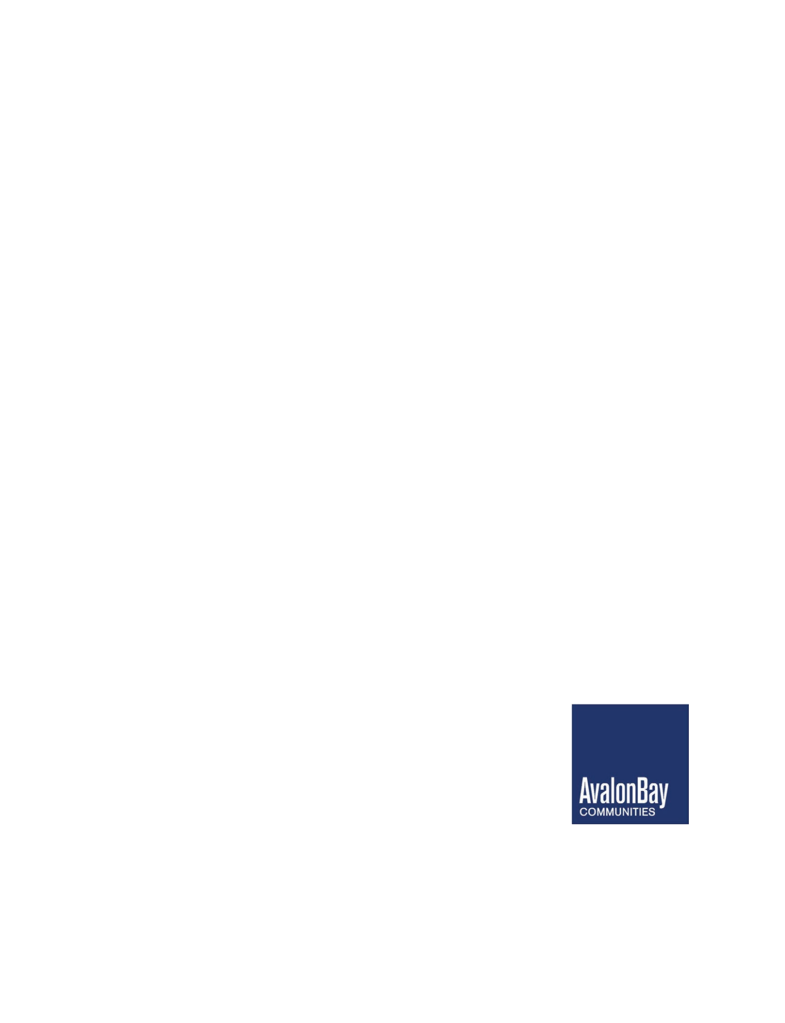 AvalonBay Communities' Q4 2025 Annual report