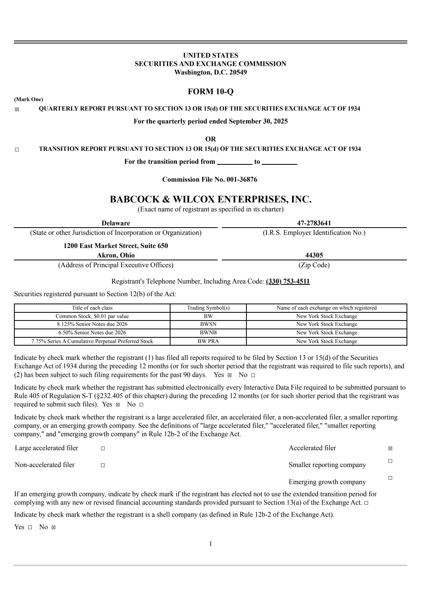 Babcock's Q3 2025 Quarterly Report