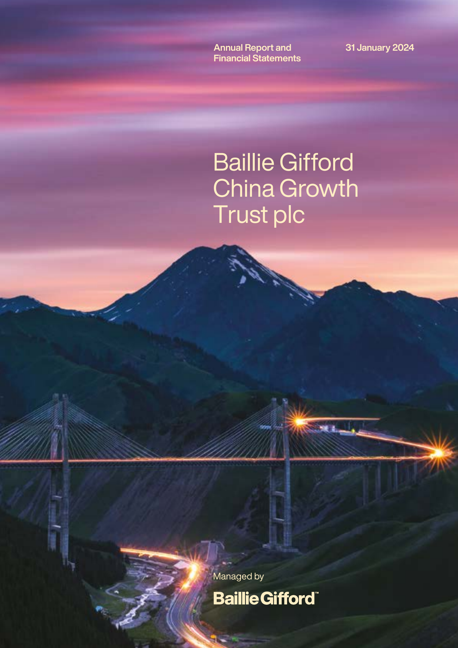 Baillie Gifford China Growth Trust's H2 2024 Annual report