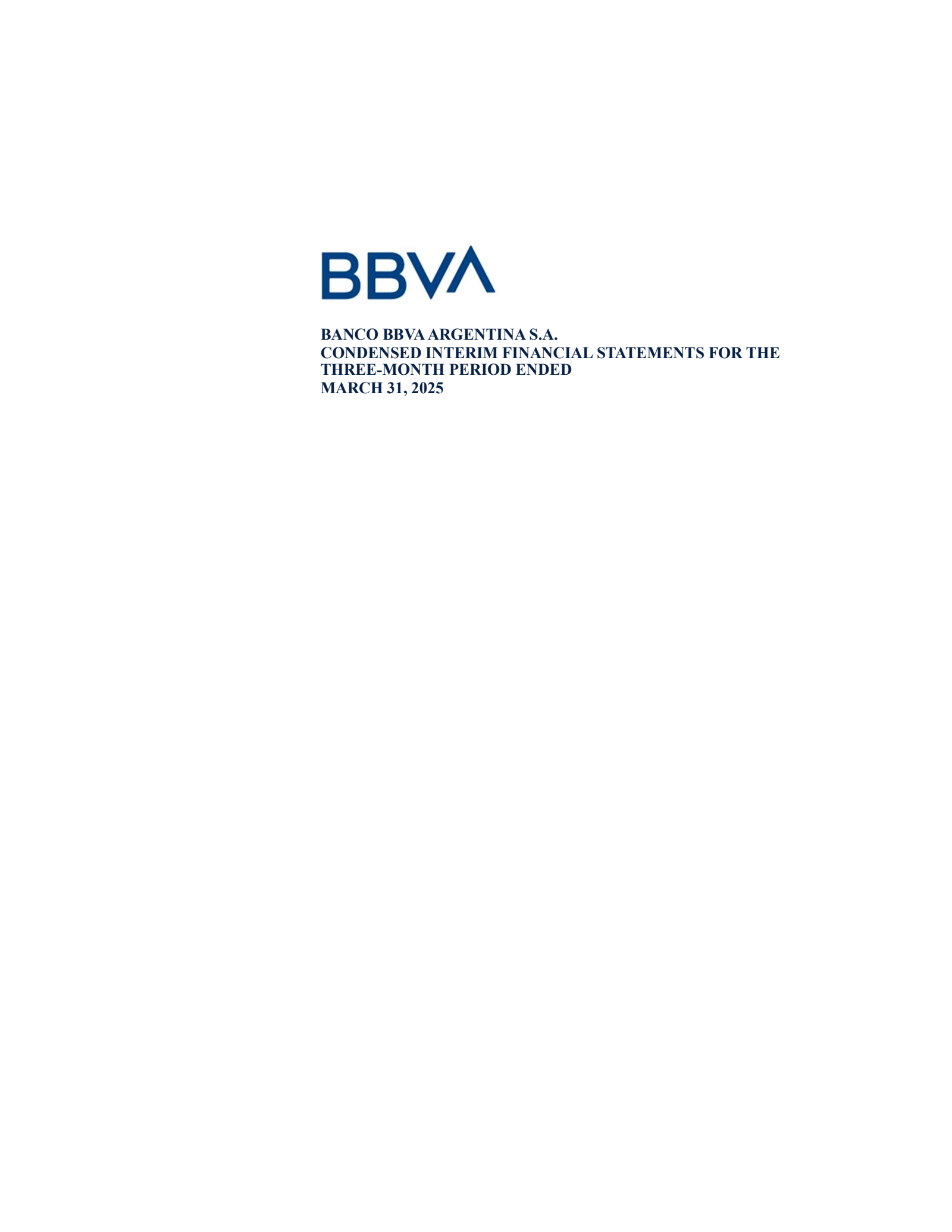 BBVA Banco Frances' Q1 2025 Interim Report