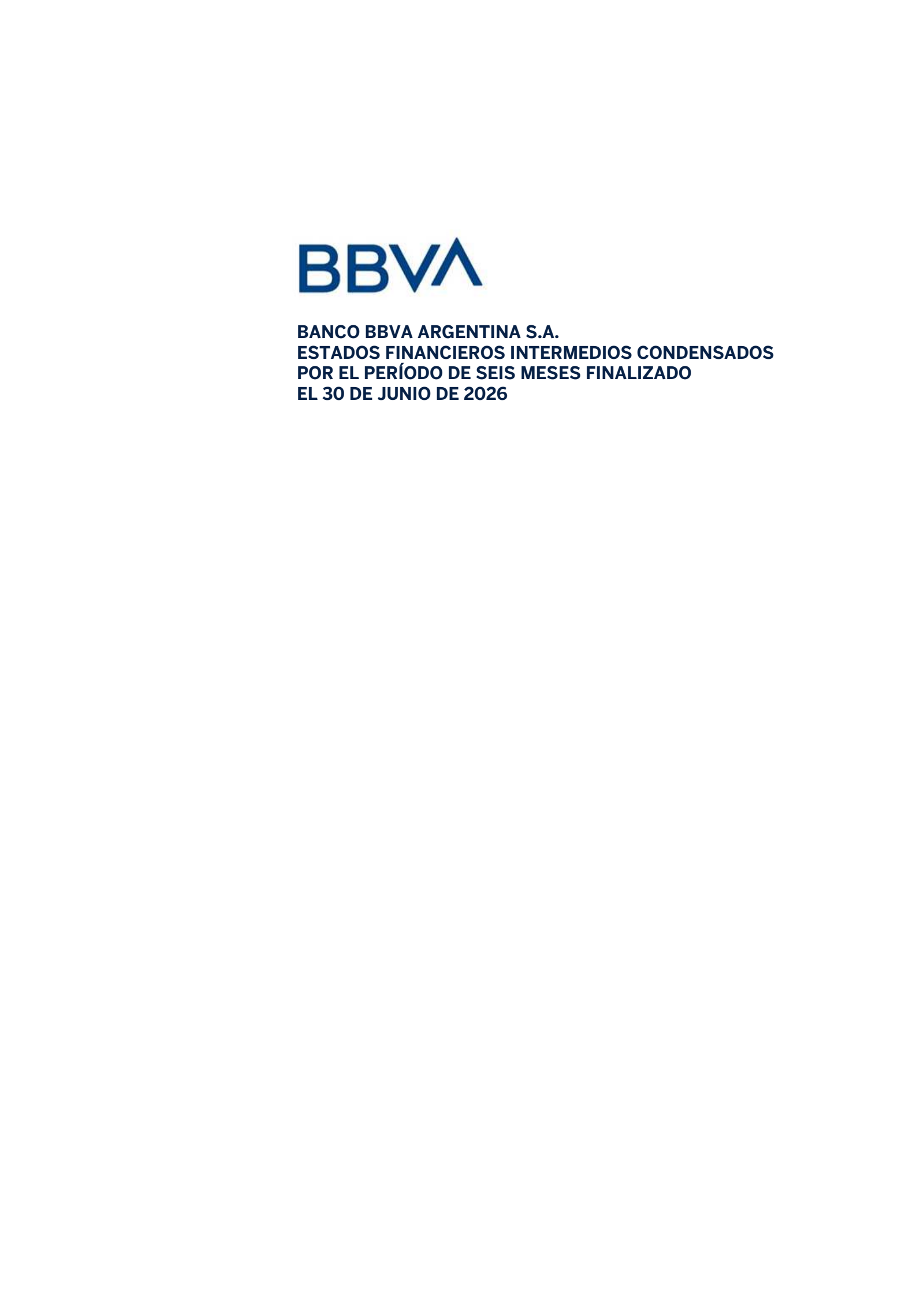 BBVA Banco Frances' Q2 2026 Interim report