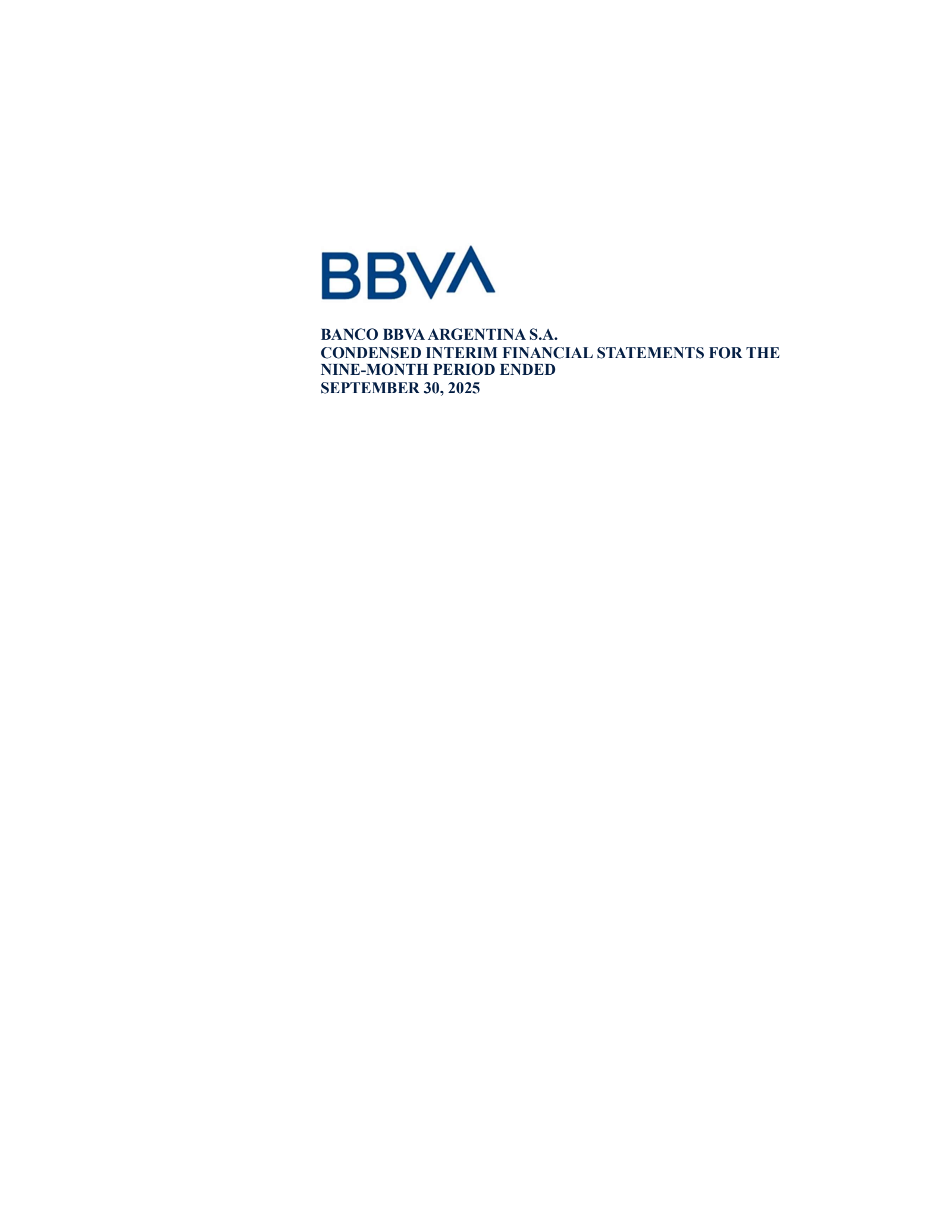 BBVA Banco Frances' Q3 2025 Interim Report