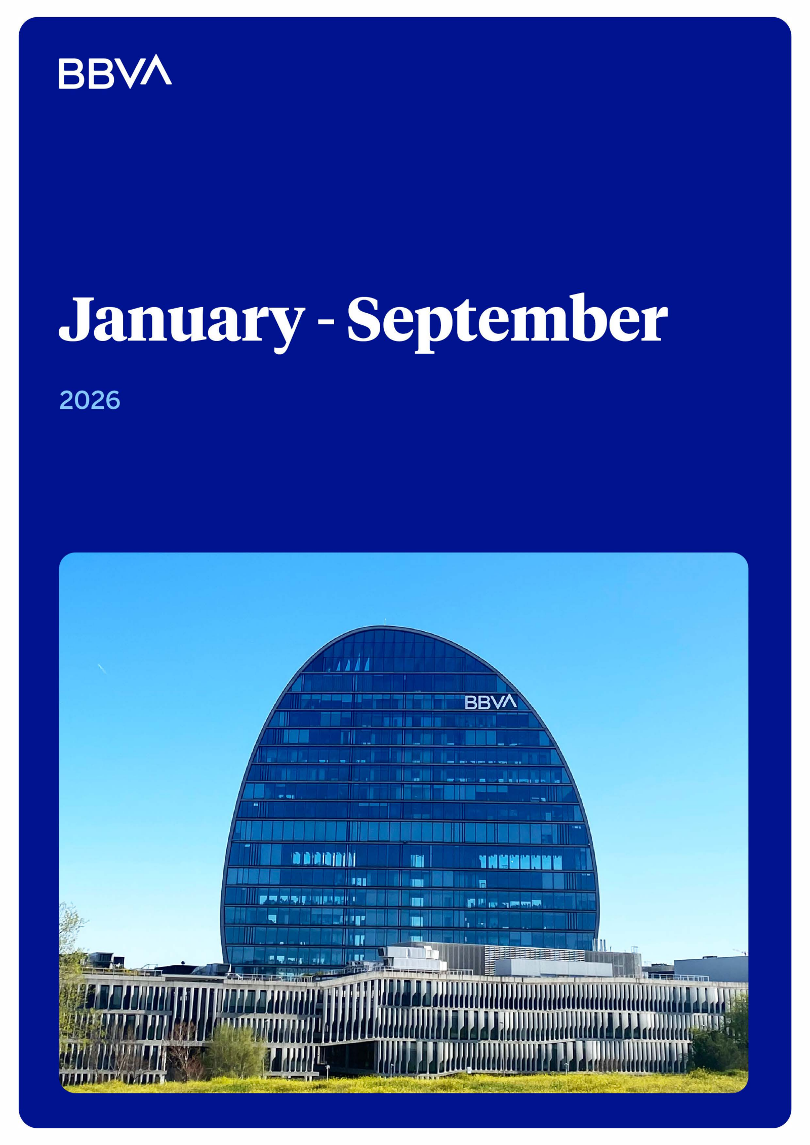 Banco Bilbao Vizcaya Argentaria's Q3 2026 Interim report