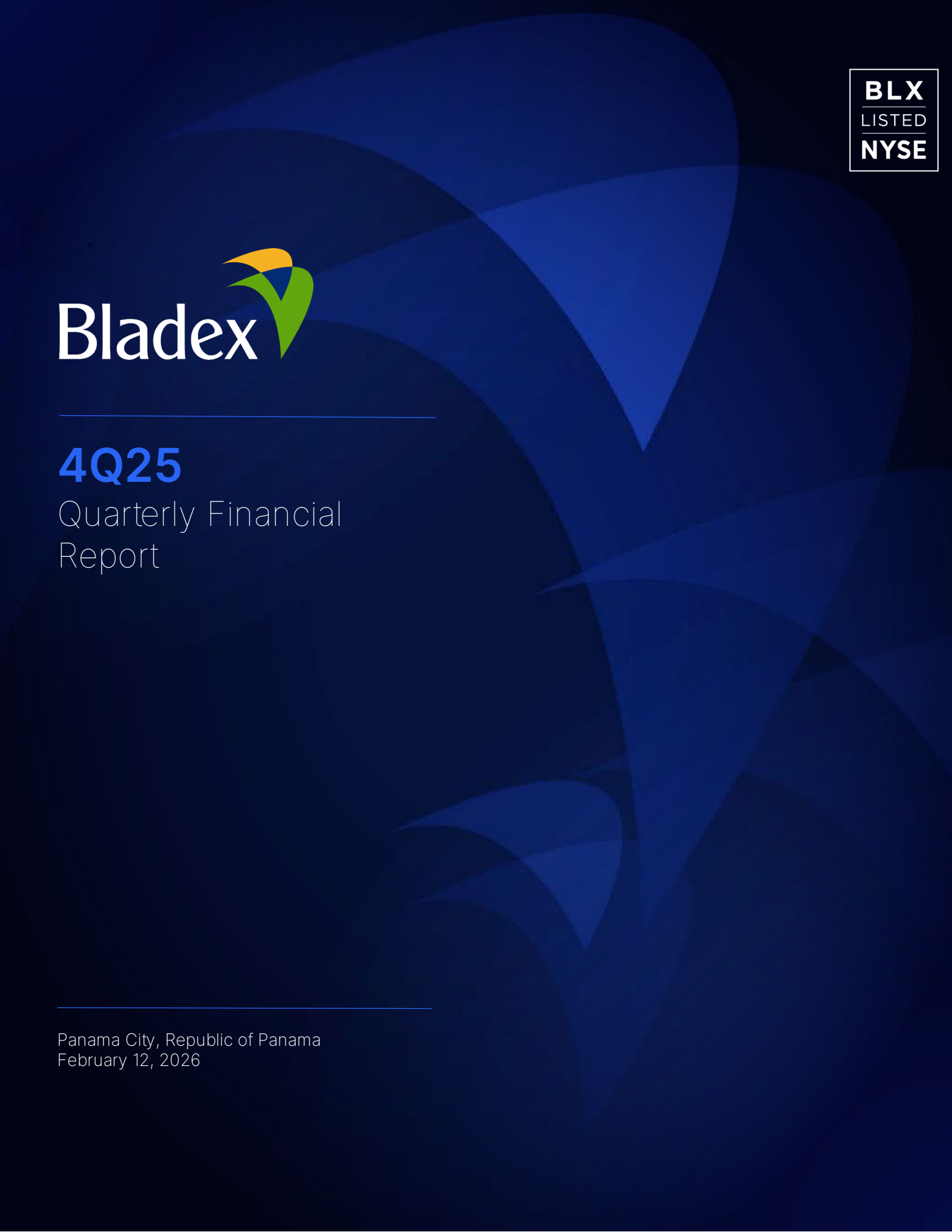 Banco Latinoamericano de Comercio Exterior's Q4 2025 Press Release