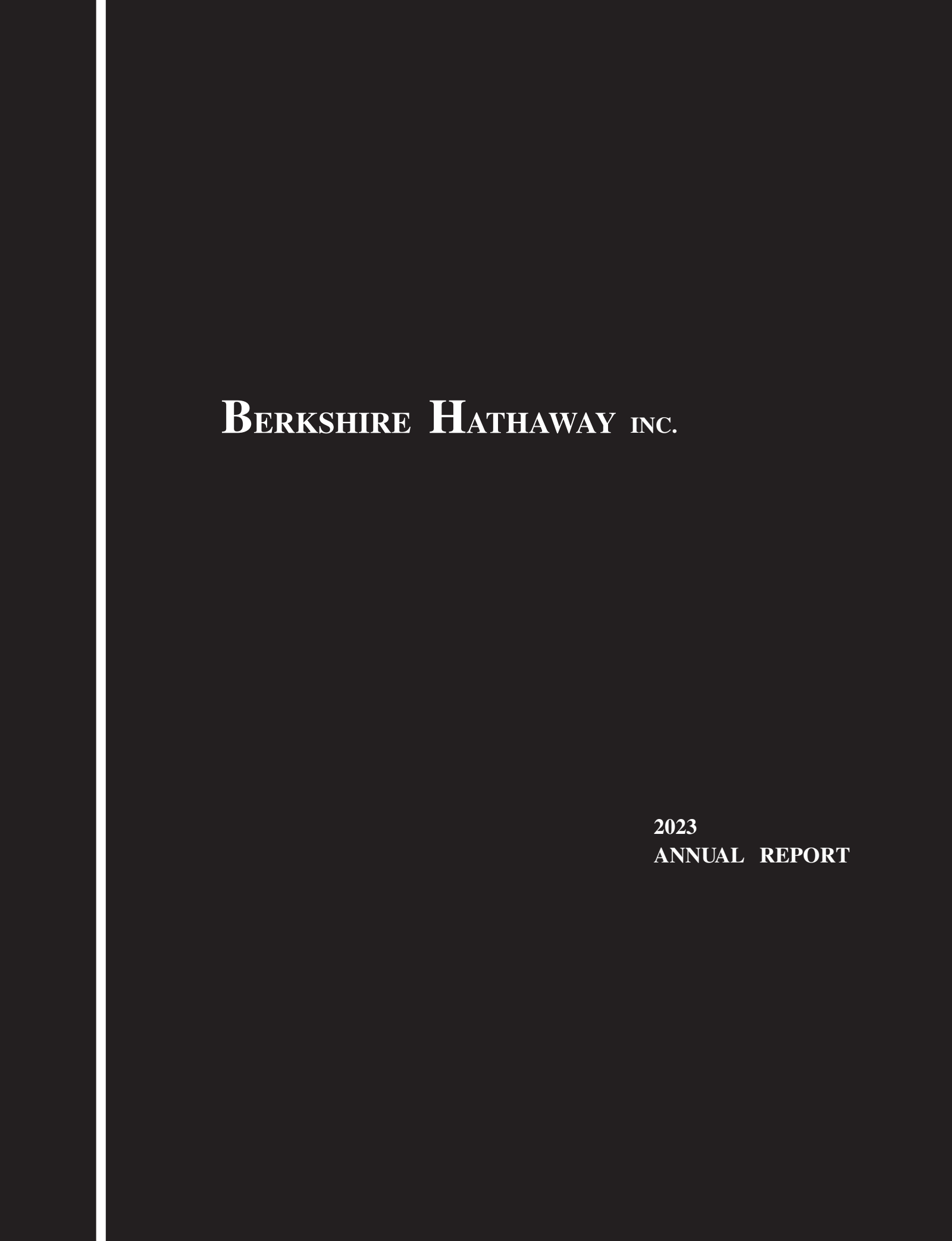 Berkshire Hathaway's Q4 2023 Annual report