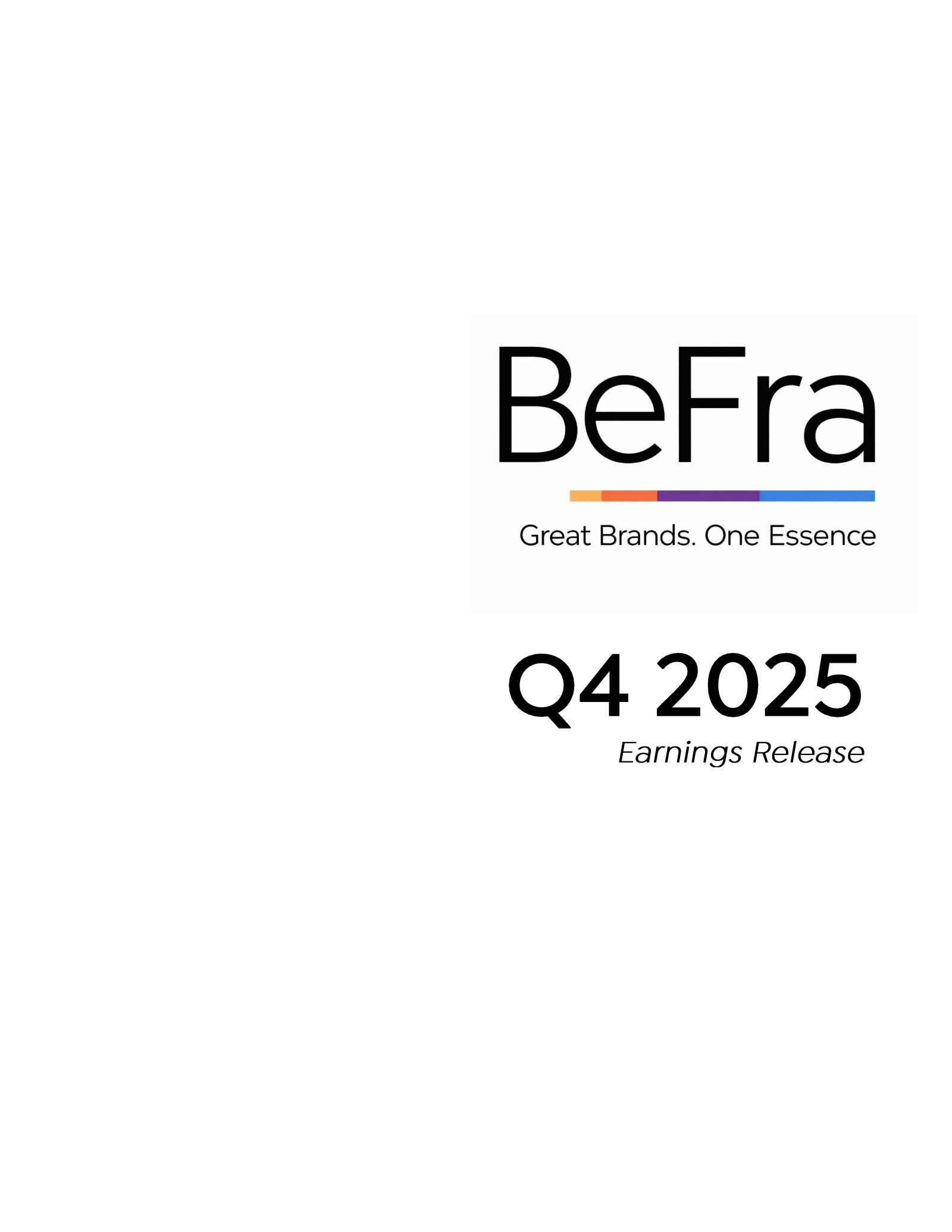 Betterware de Mexico SAPI de C's Q4 2025 Press Release