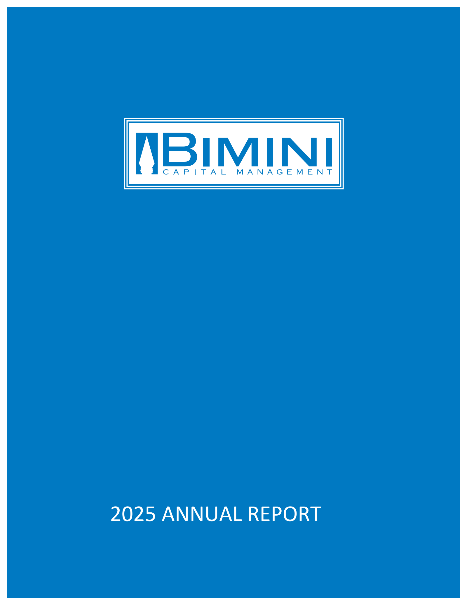 Bimini Capital Management's Q4 2025 Annual report