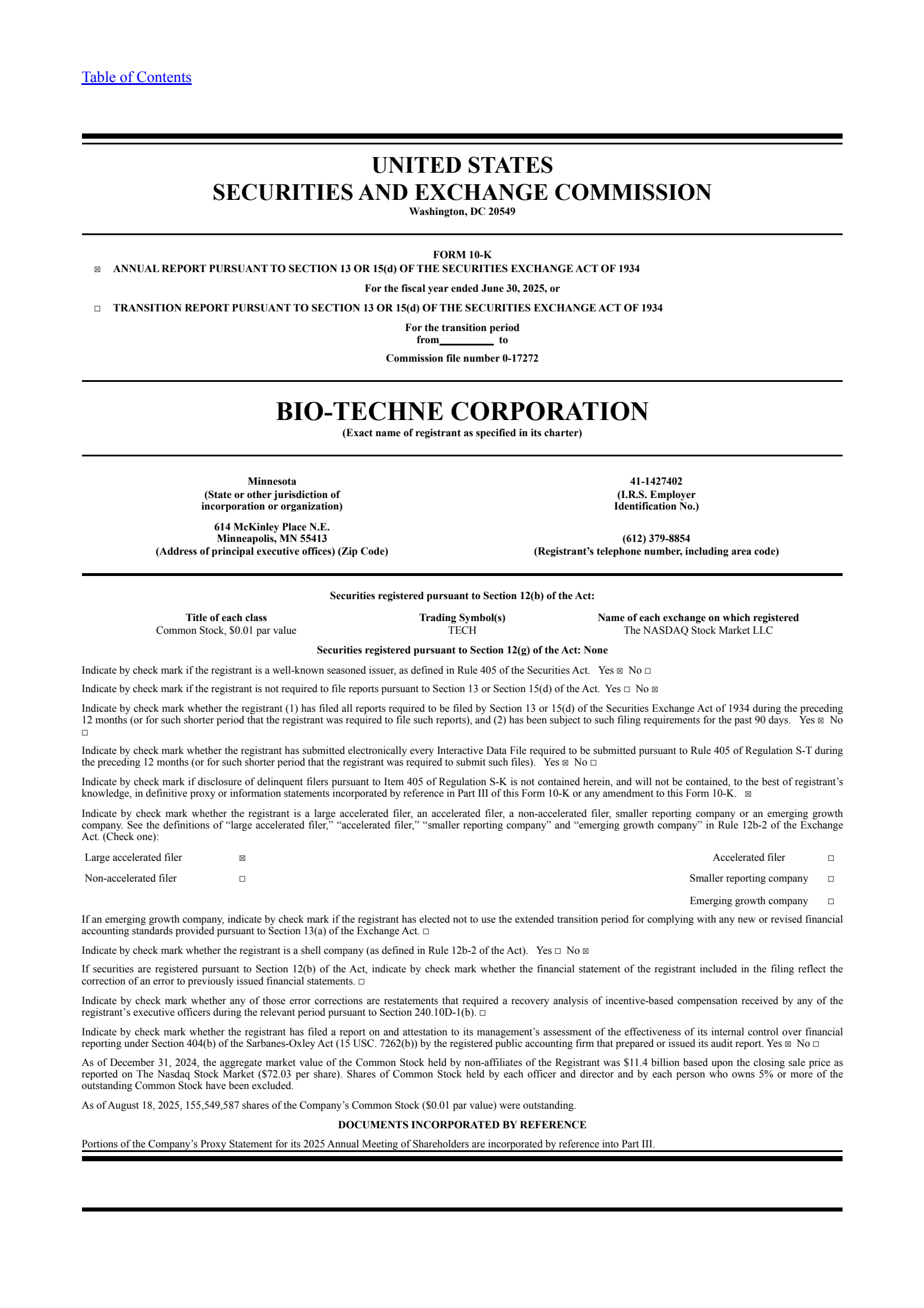 Bio-Techne's Q4 2025 Annual report