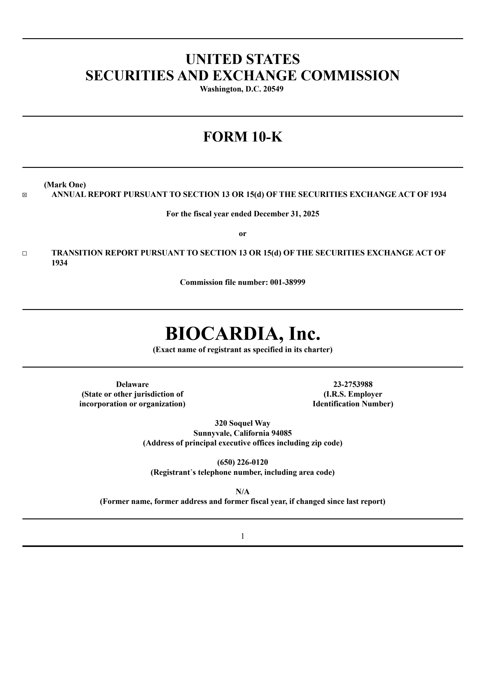 BioCardia's Q4 2025 Annual report