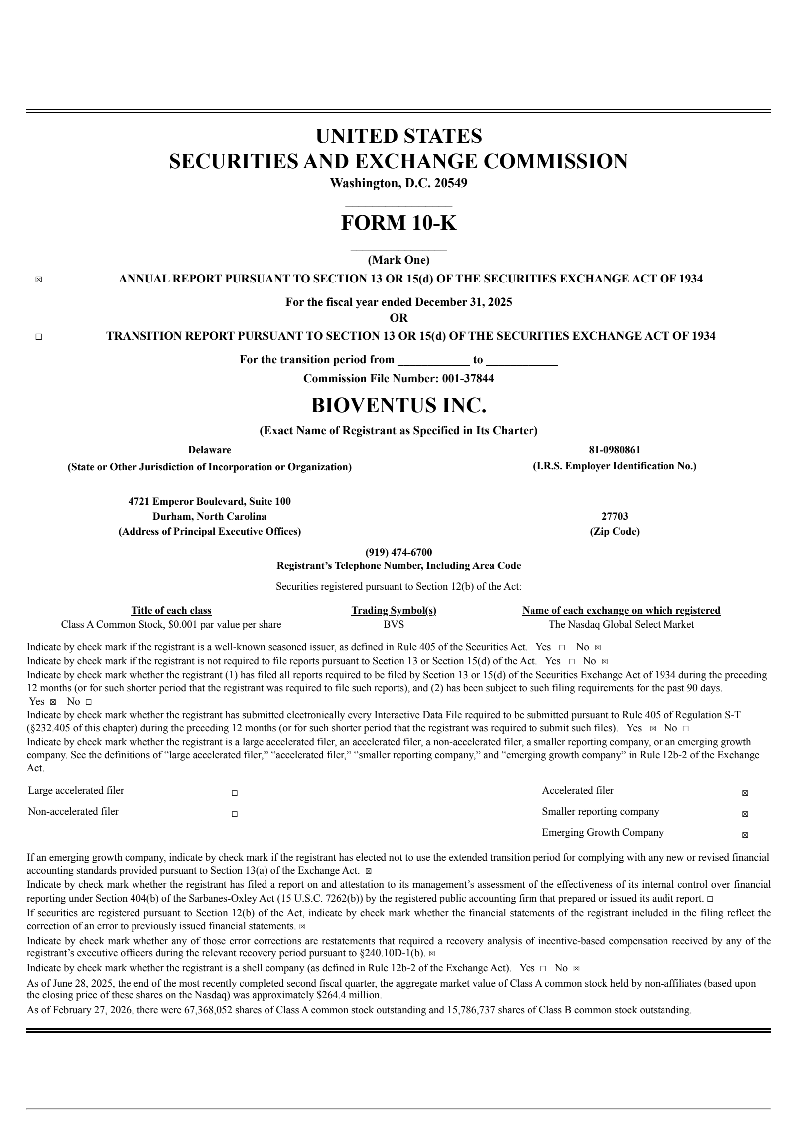 Bioventus' Q4 2025 Annual report