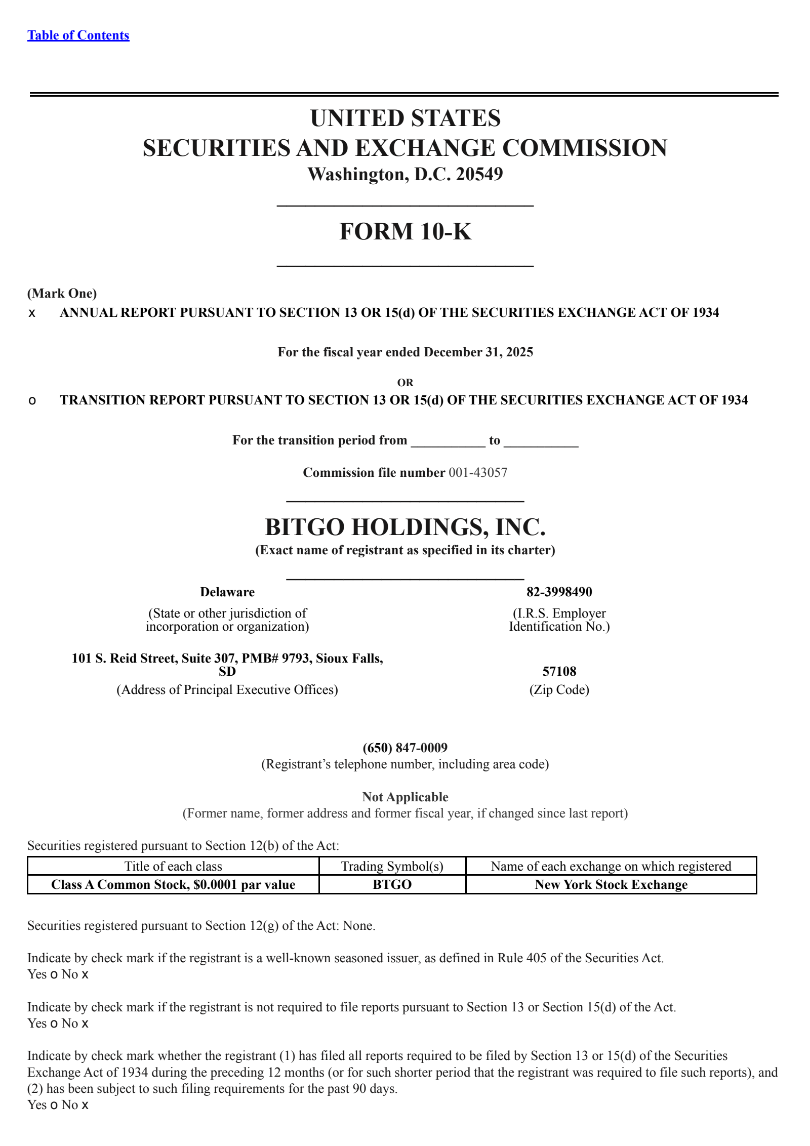 BTGO's Q4 2025 Annual report