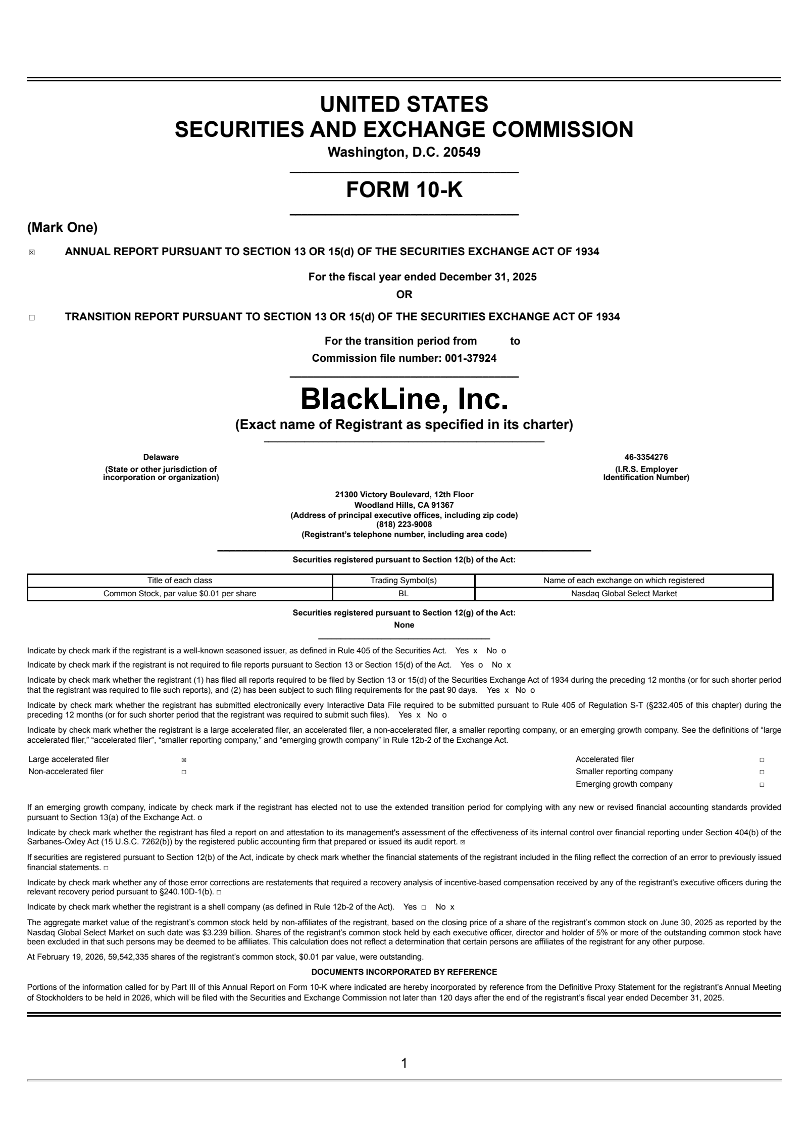 BlackLine's Q4 2025 Annual report