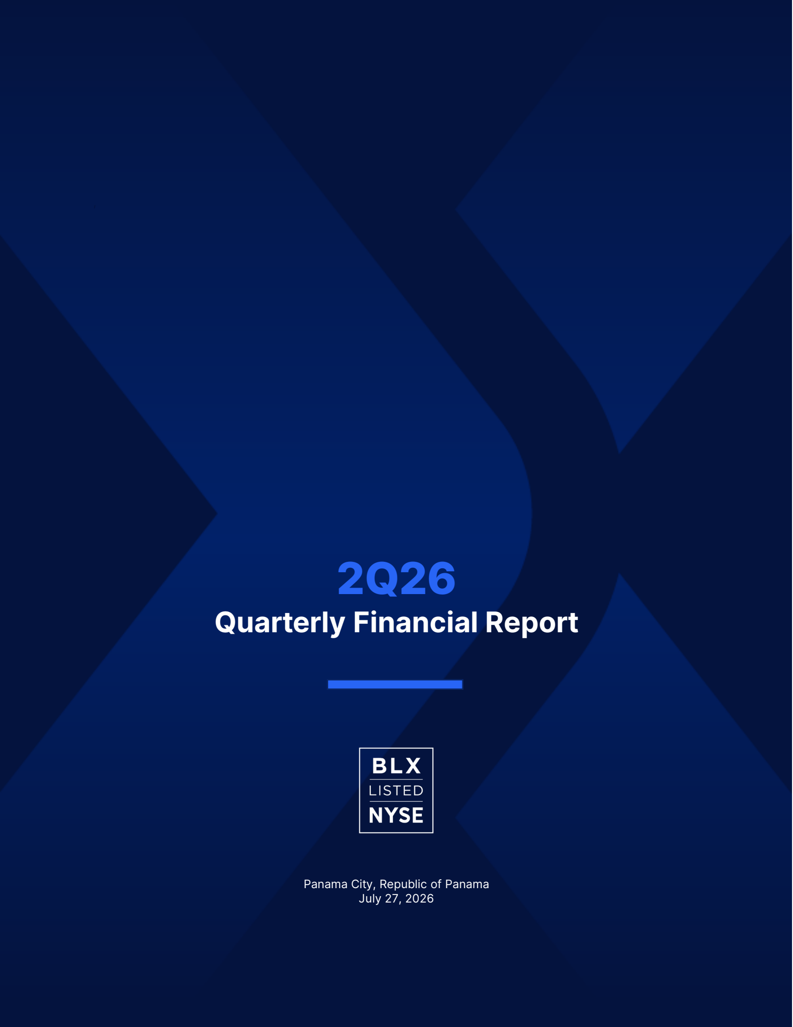 Banco Latinoamericano de Comercio Exterior's Q2 2026 Press Release