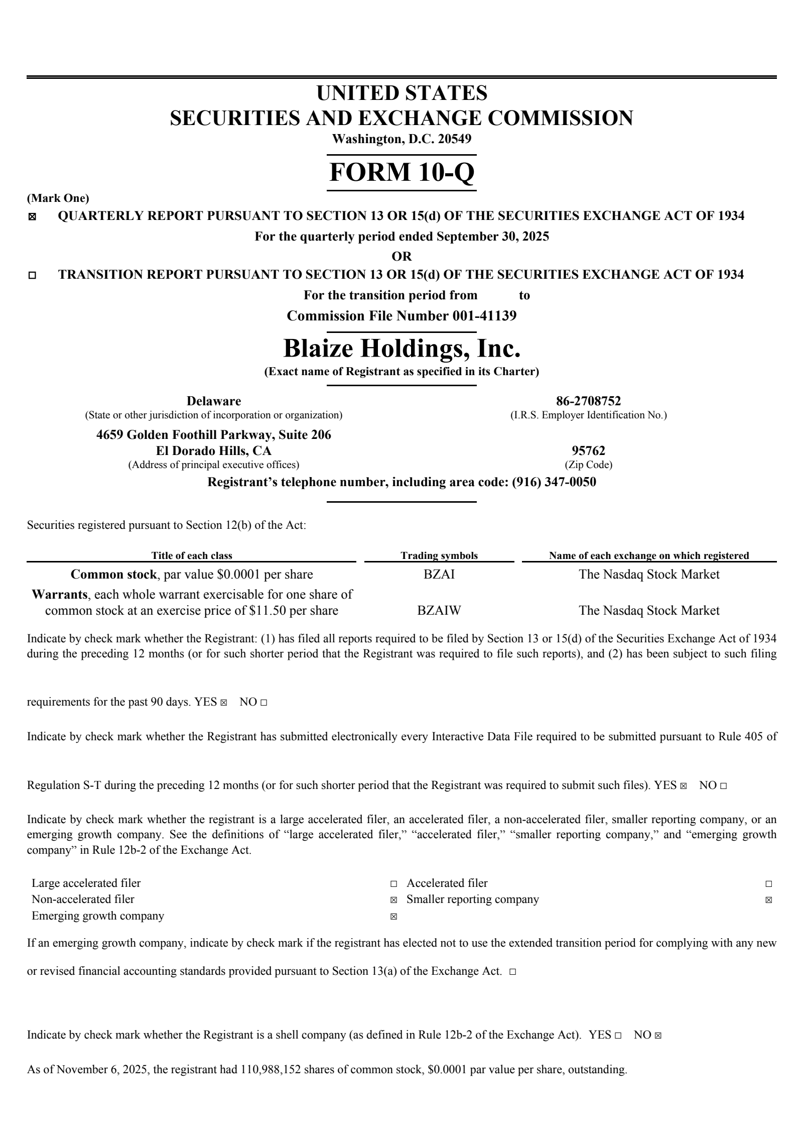 Blaize's Q3 2025 Quarterly Report