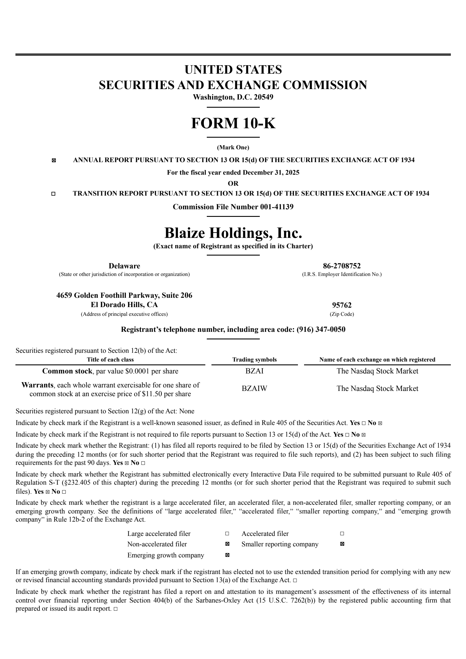 Blaize's Q4 2025 Annual report