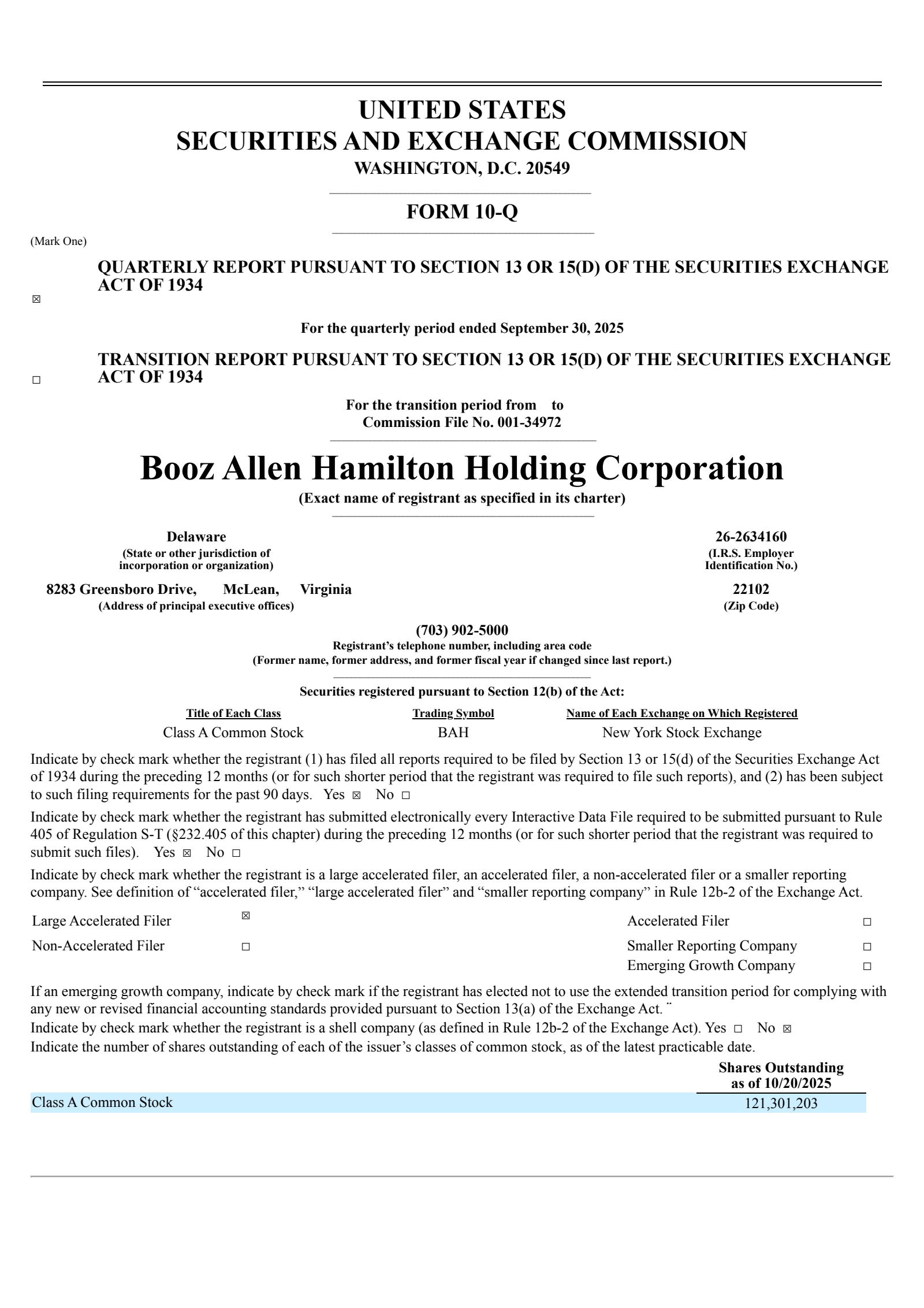 Booz Allen Hamilton's Q2 2026 Quarterly Report