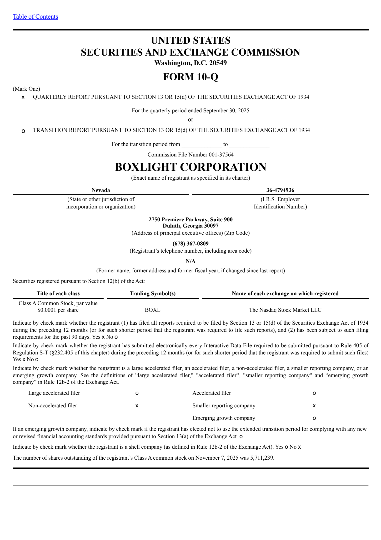 Boxlight's Q3 2025 Quarterly Report