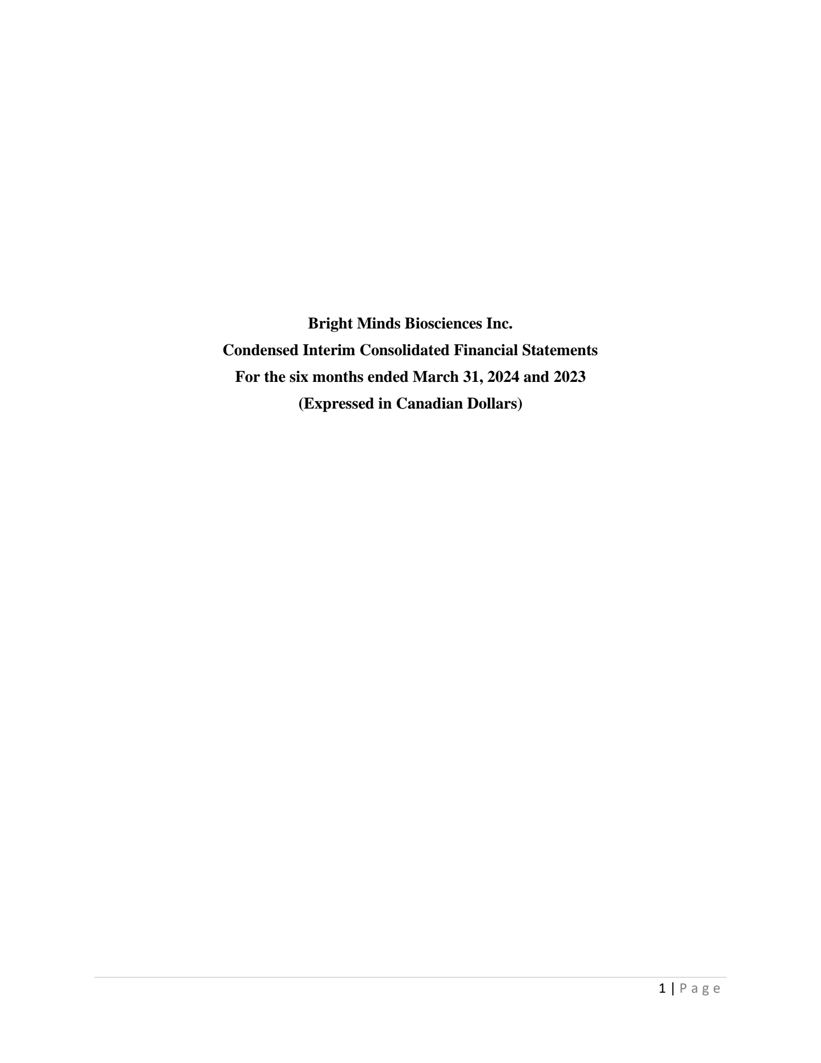 Bright Minds Biosciences' Q2 2024 Press Release
