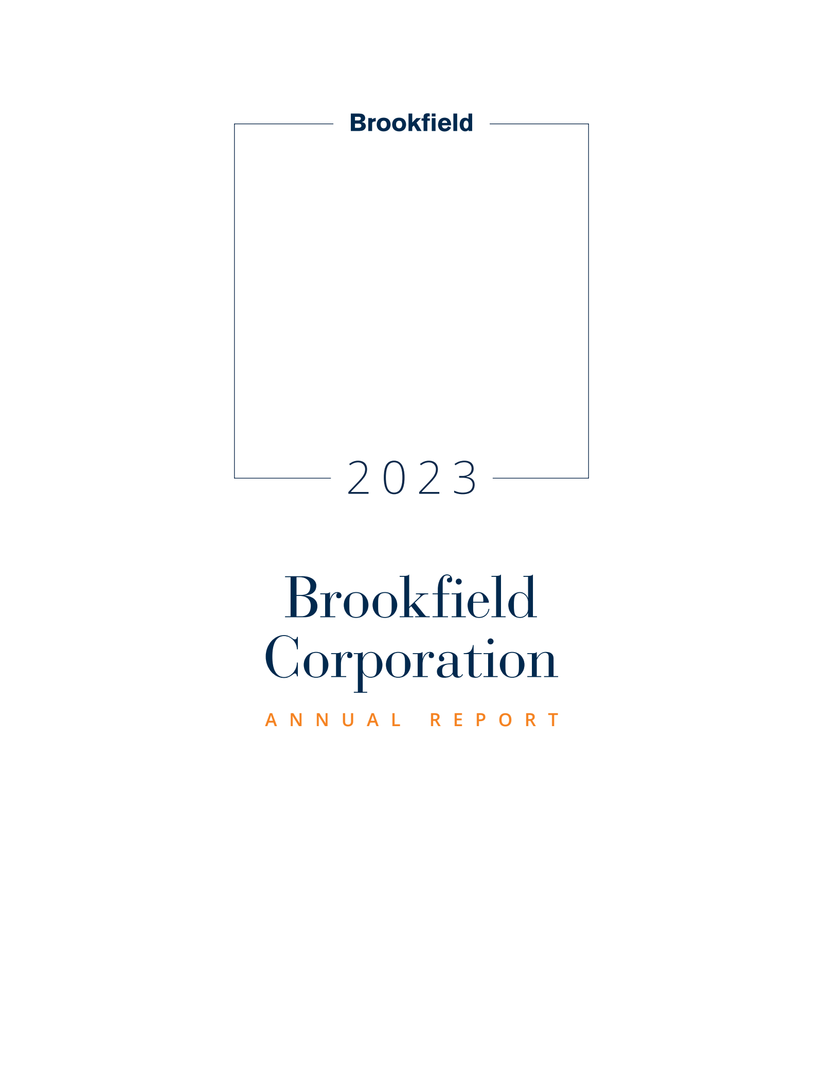 Brookfield's Q4 2023 Annual report