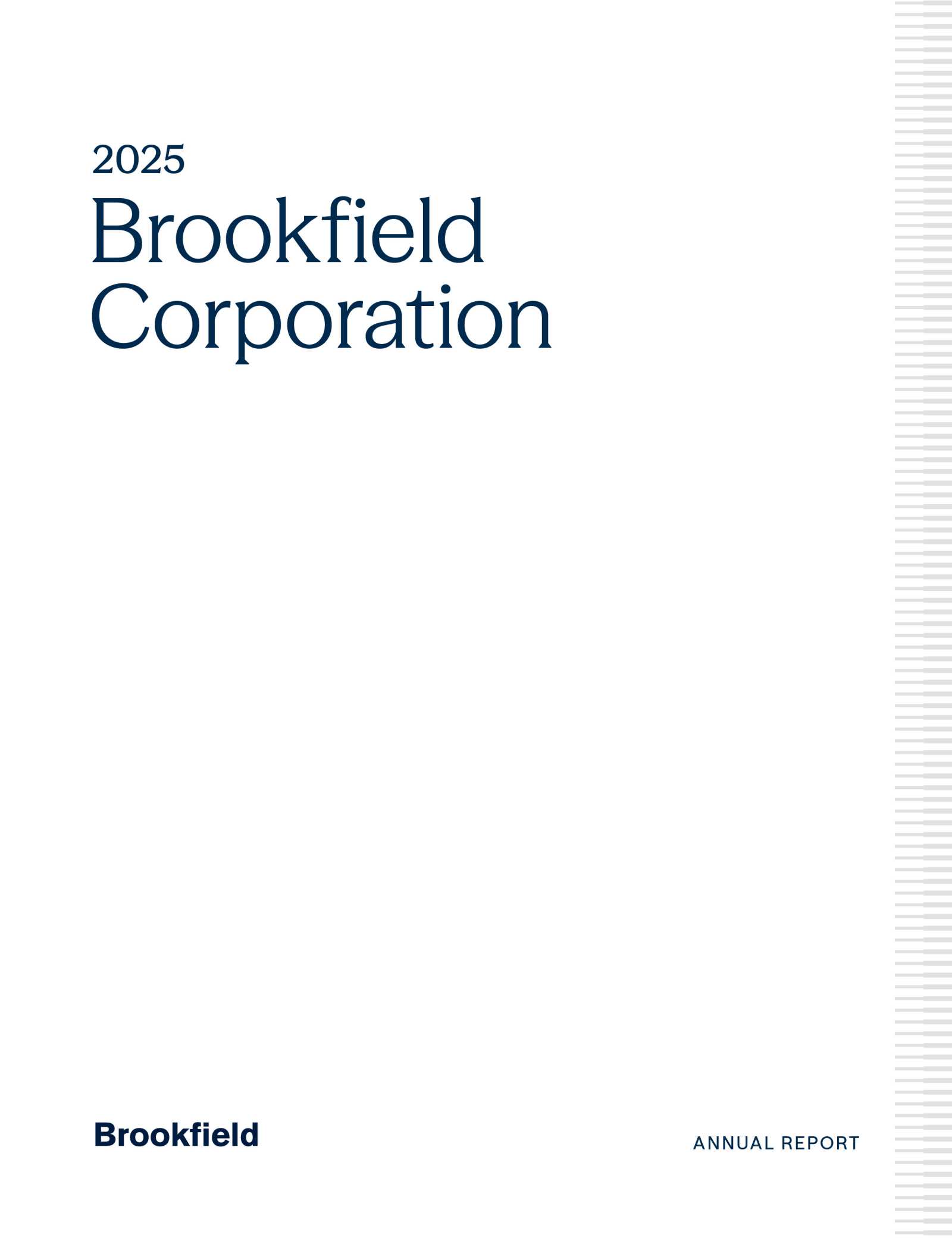 Brookfield's Q4 2025 Annual report