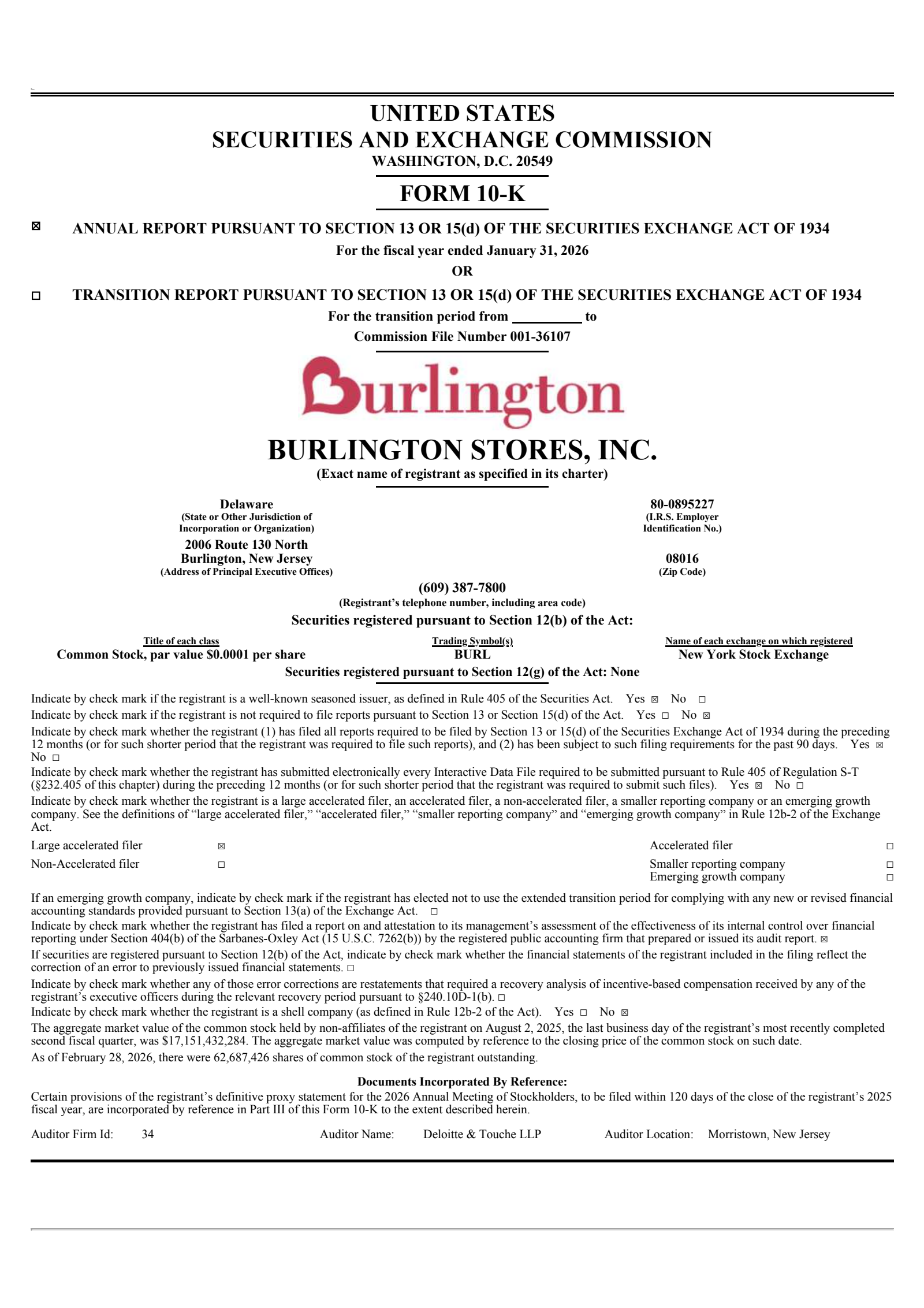 Burlington Stores' Q4 2026 Annual report