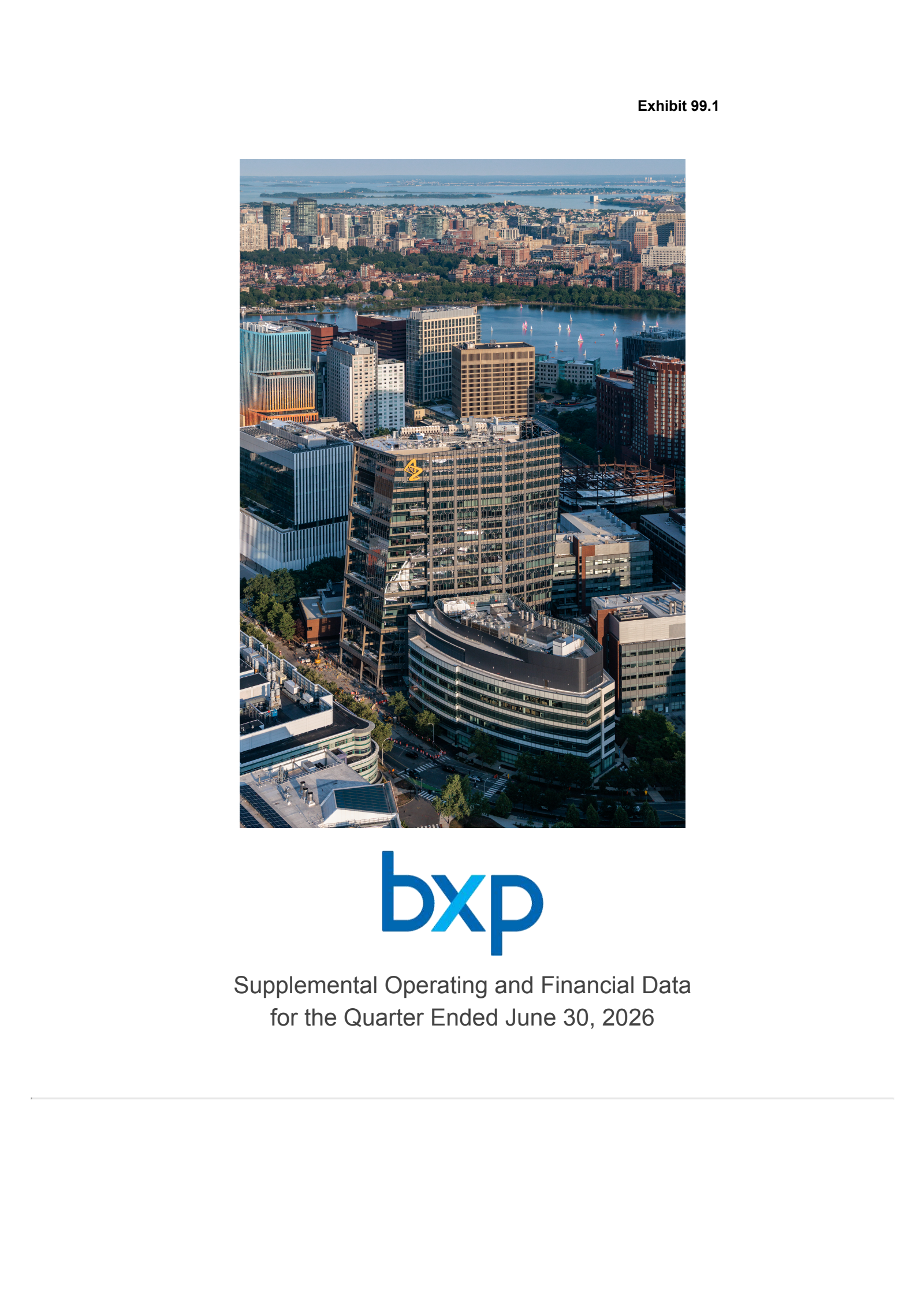BXP's Q2 2026 Press Release