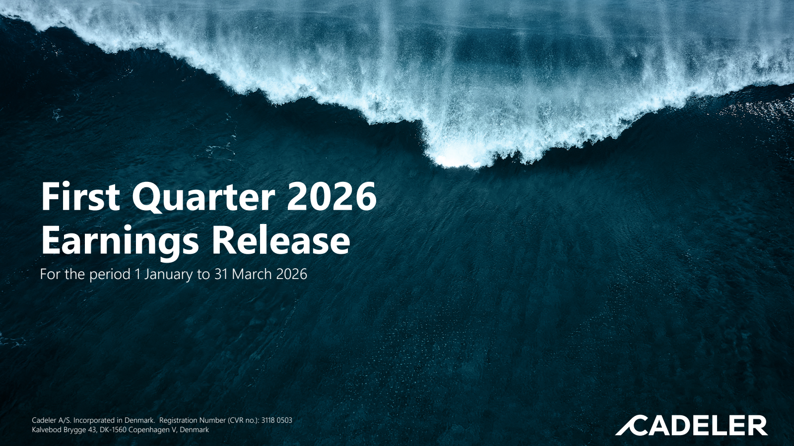 Cadeler A/S's Q1 2026 Interim report