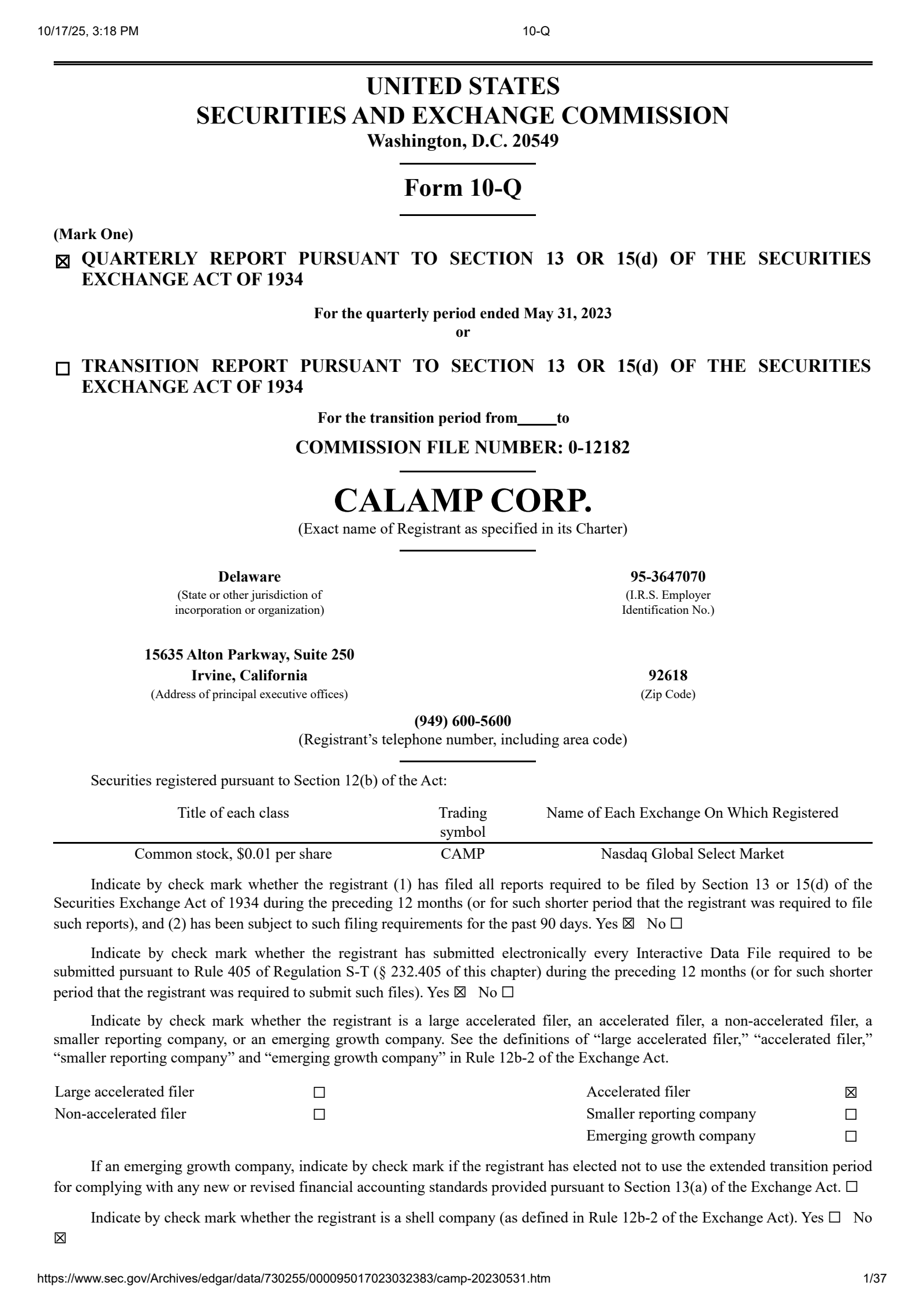 CAMP4 Therapeutics' Q1 2024 Quarterly Report