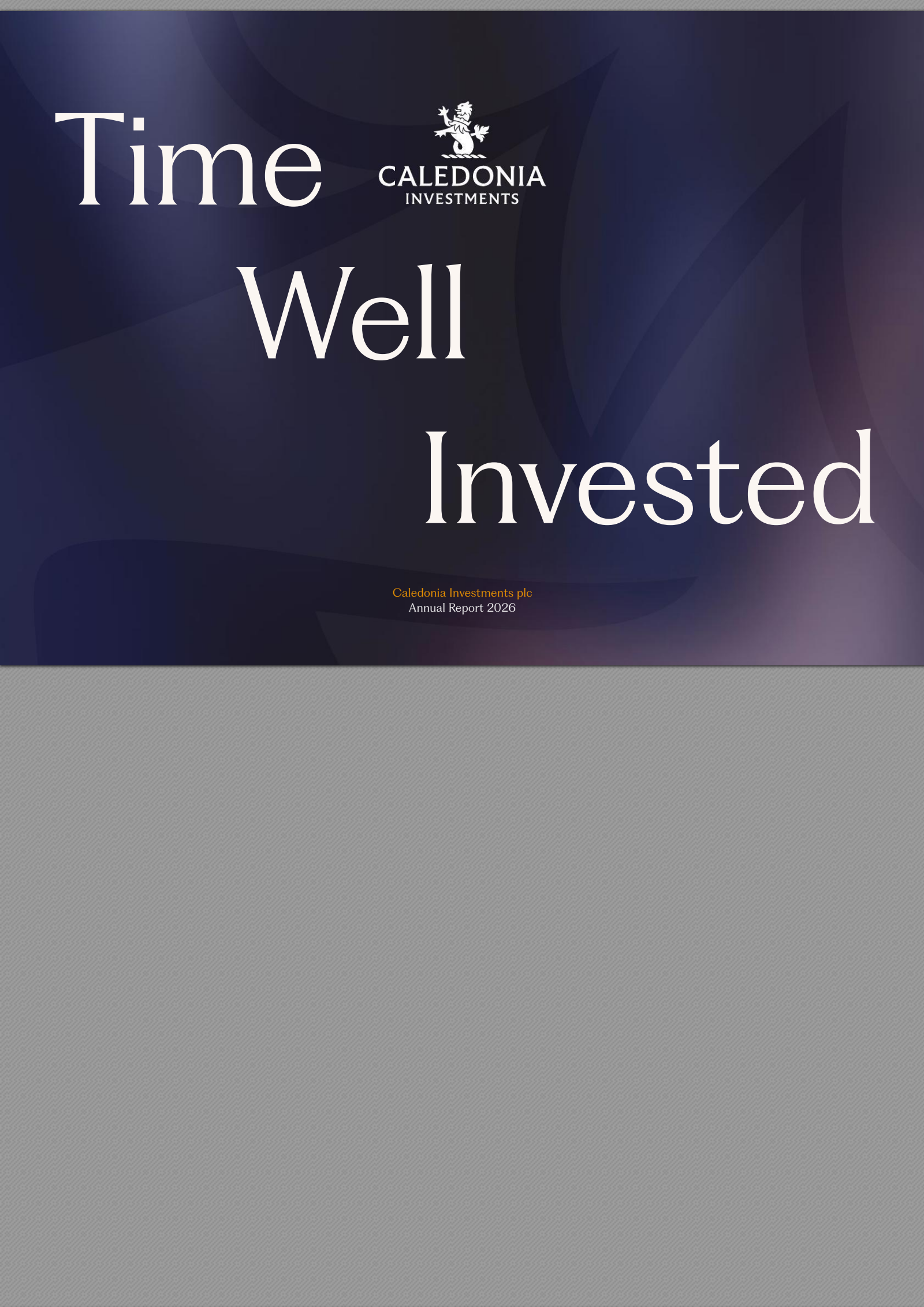 Caledonia Investments' H2 2026 Annual report