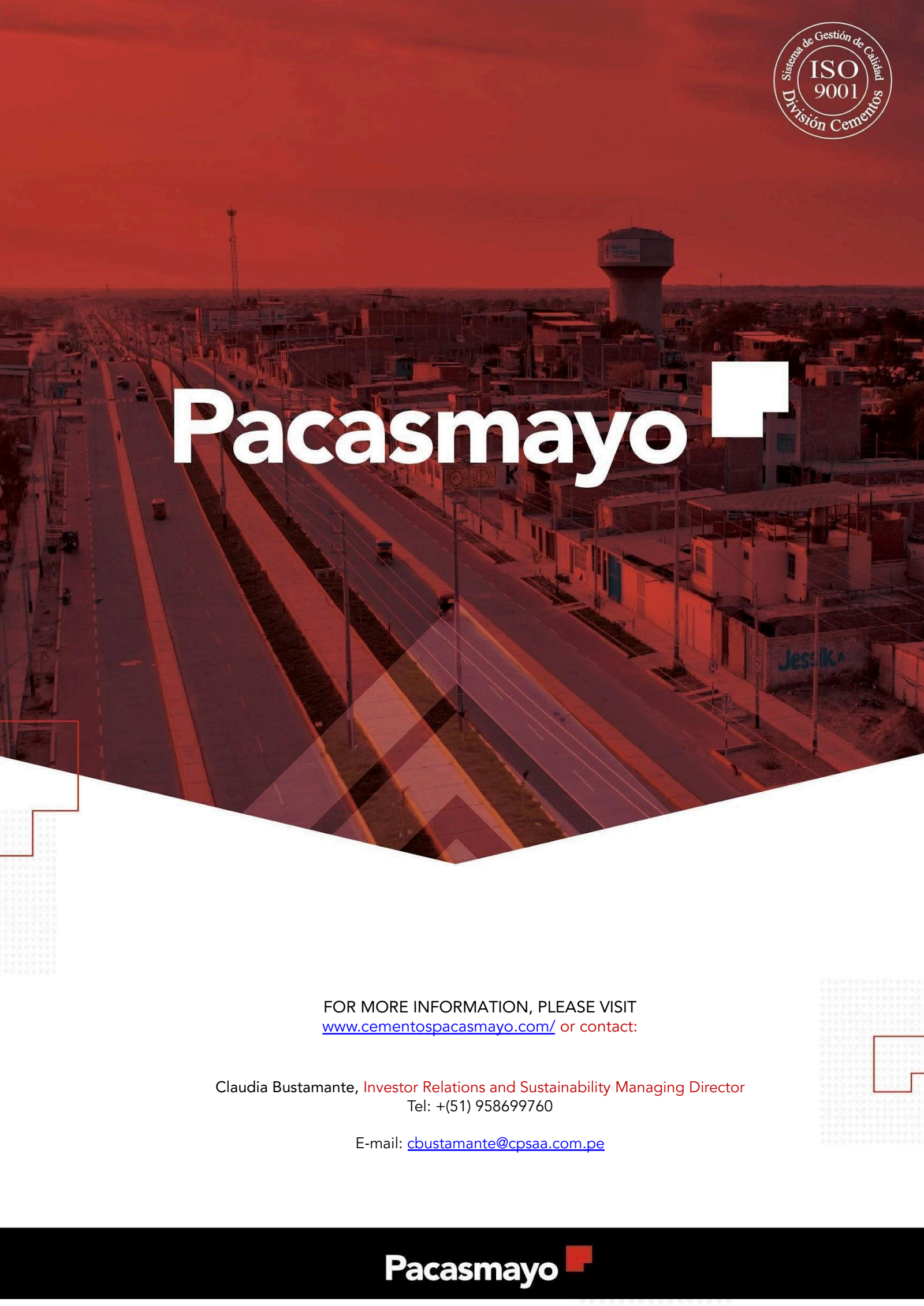 Cementos Pacasmayo S.A.A.'s Q3 2025 Earnings Release