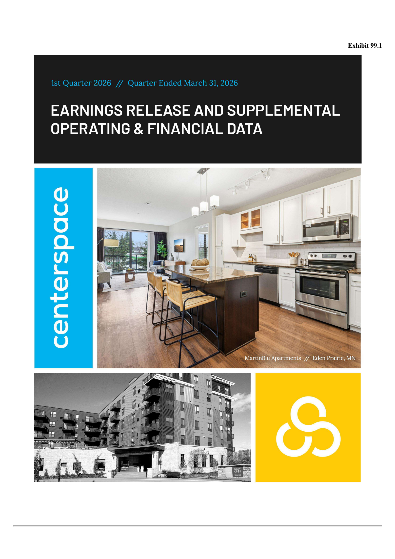 Centerspace's Q1 2026 Press Release