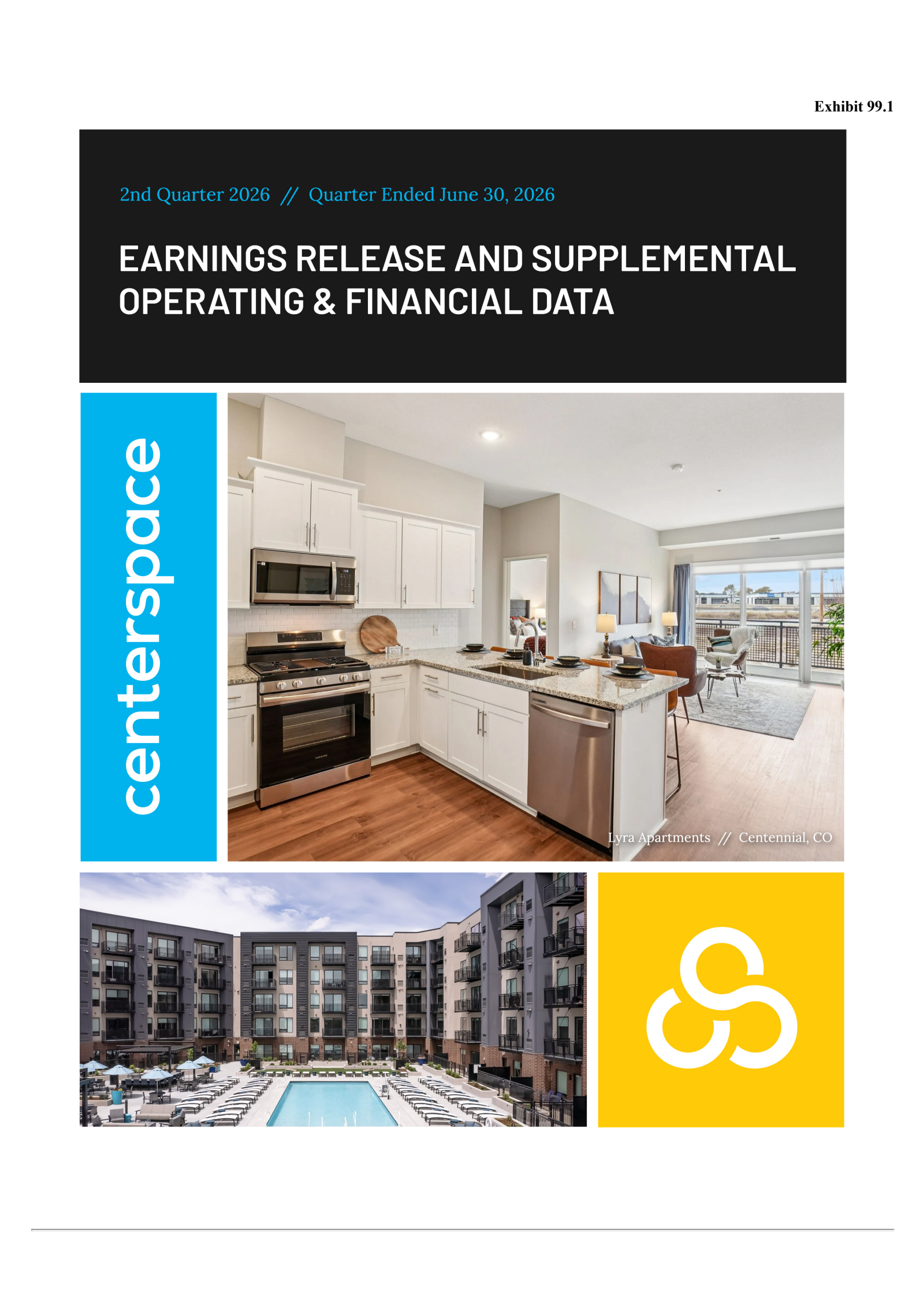 Centerspace's Q2 2026 Press Release