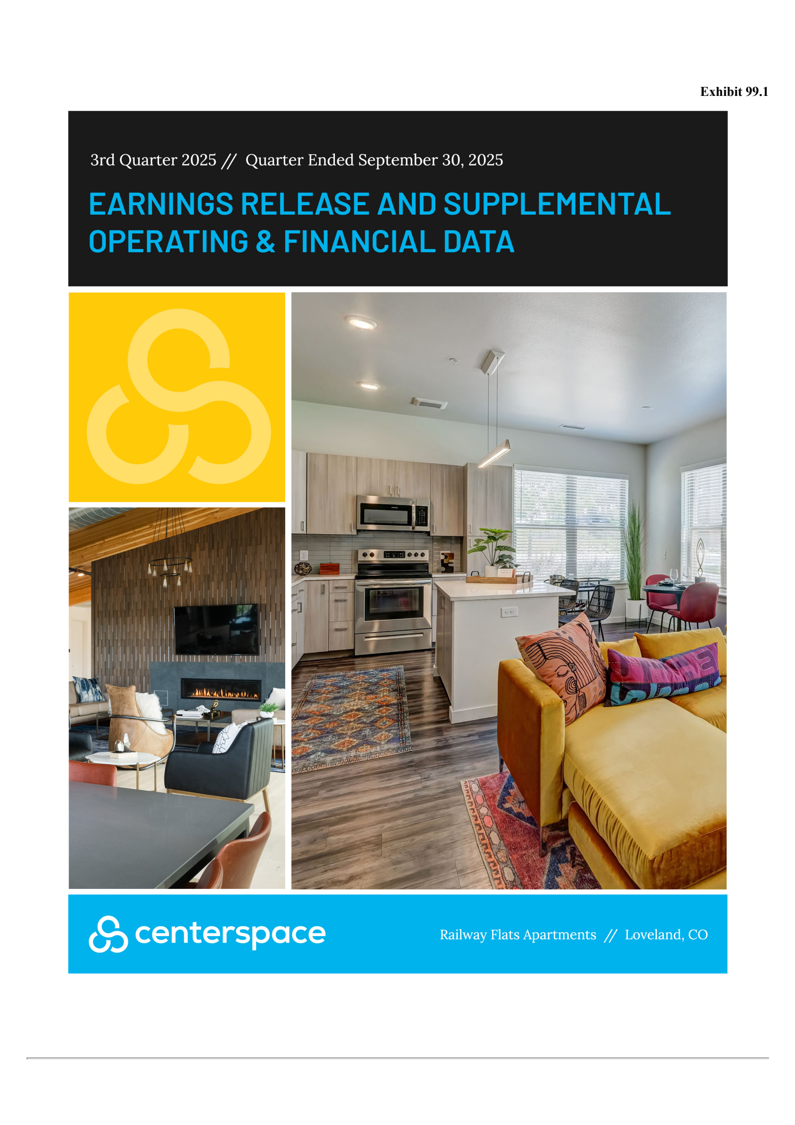 Centerspace's Q3 2025 Earnings Release