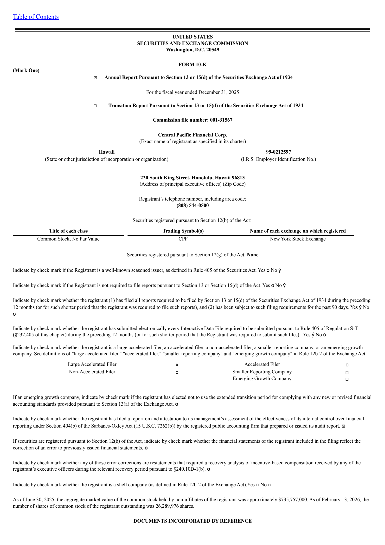 CPB's Q4 2025 Annual report