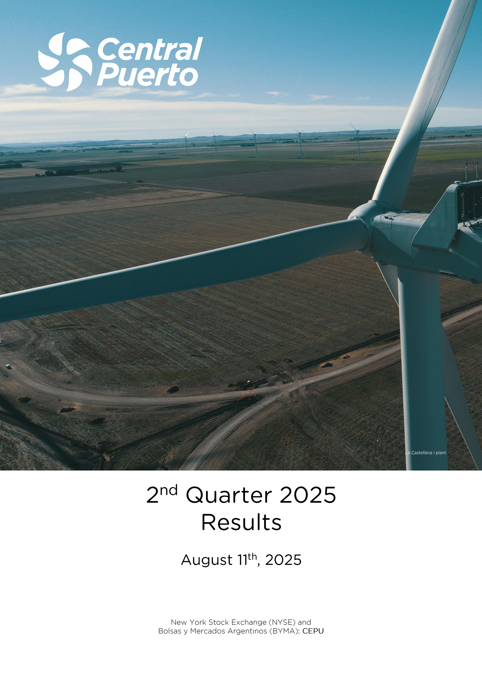 Central Puerto's Q2 2025 Press Release