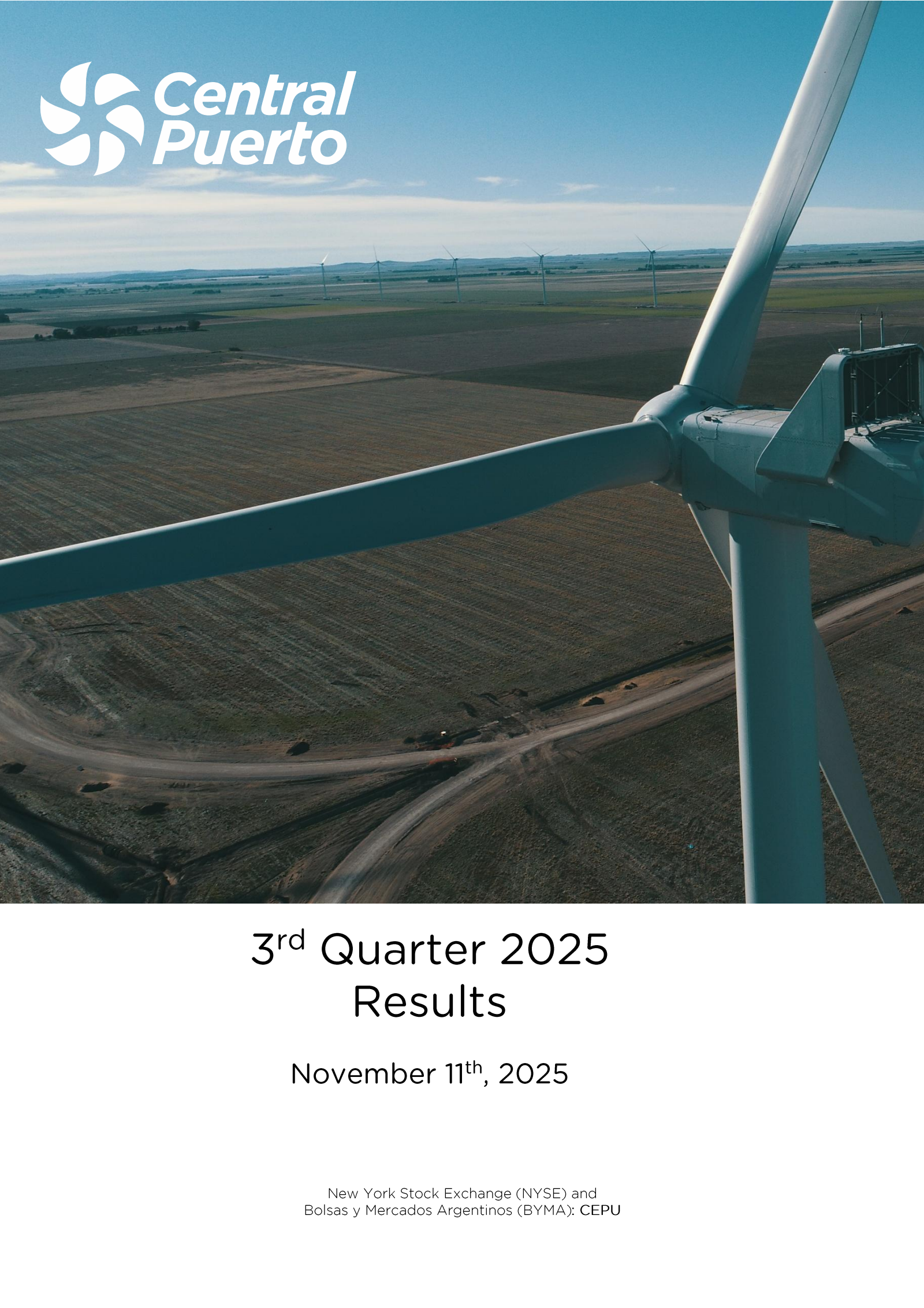 Central Puerto's Q3 2025 Press Release