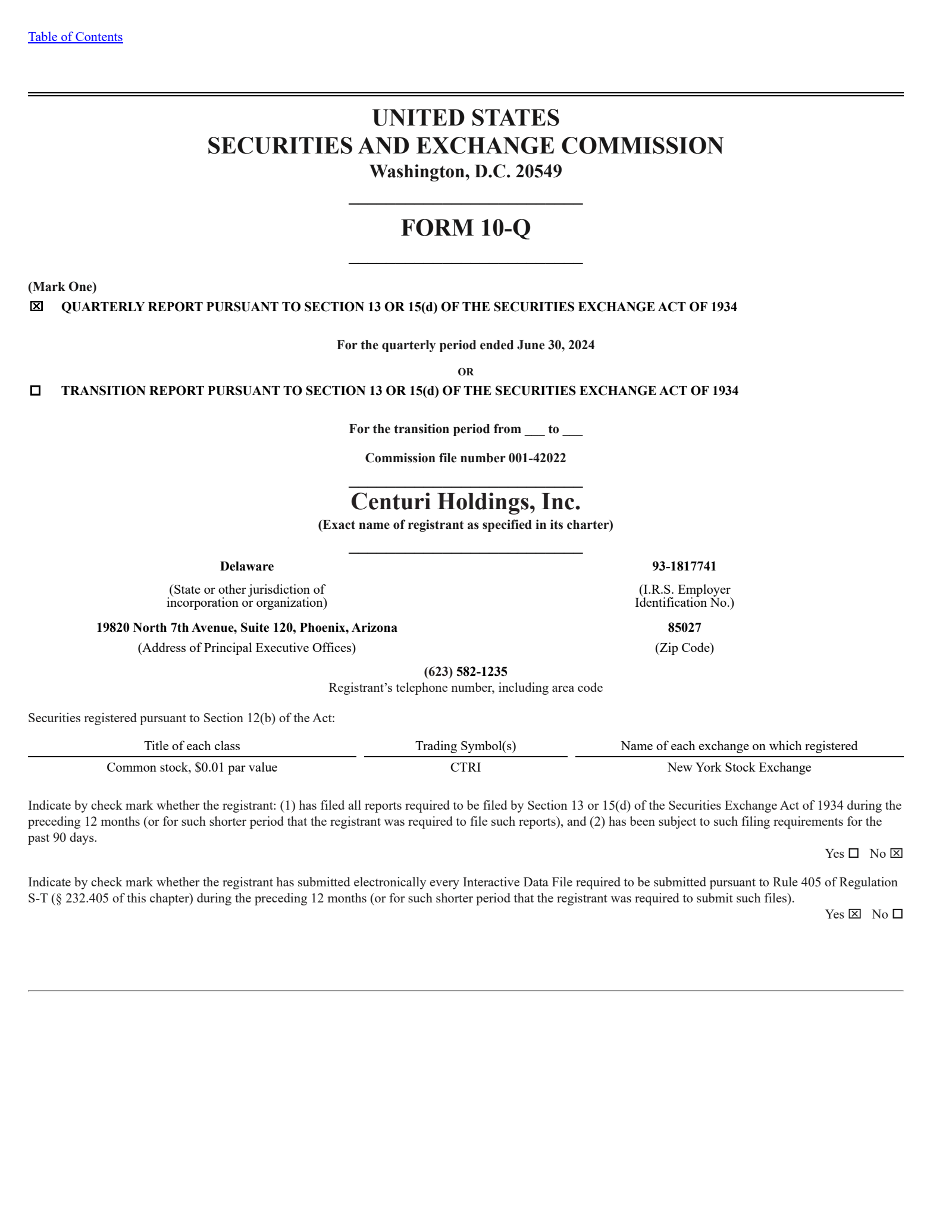 Centuri's Q2 2024 Quarterly Report