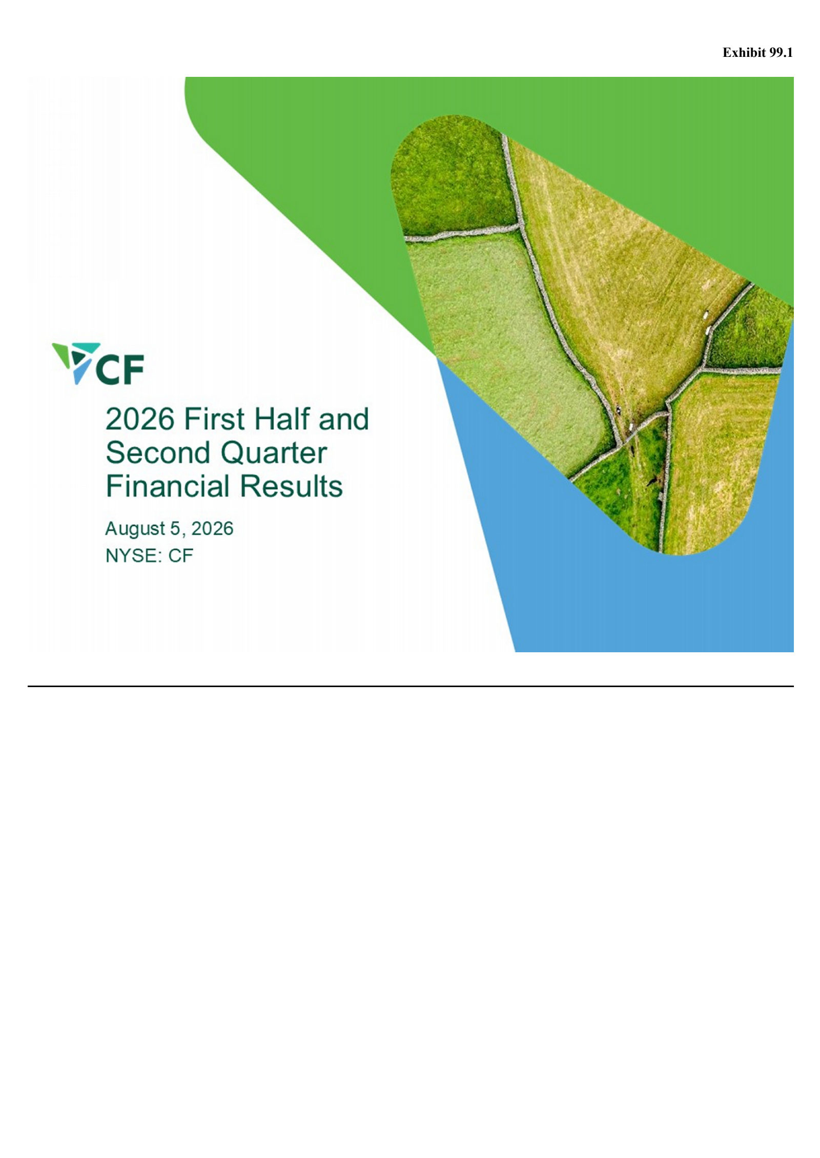 CF Industries' Q2 2026 Press Release