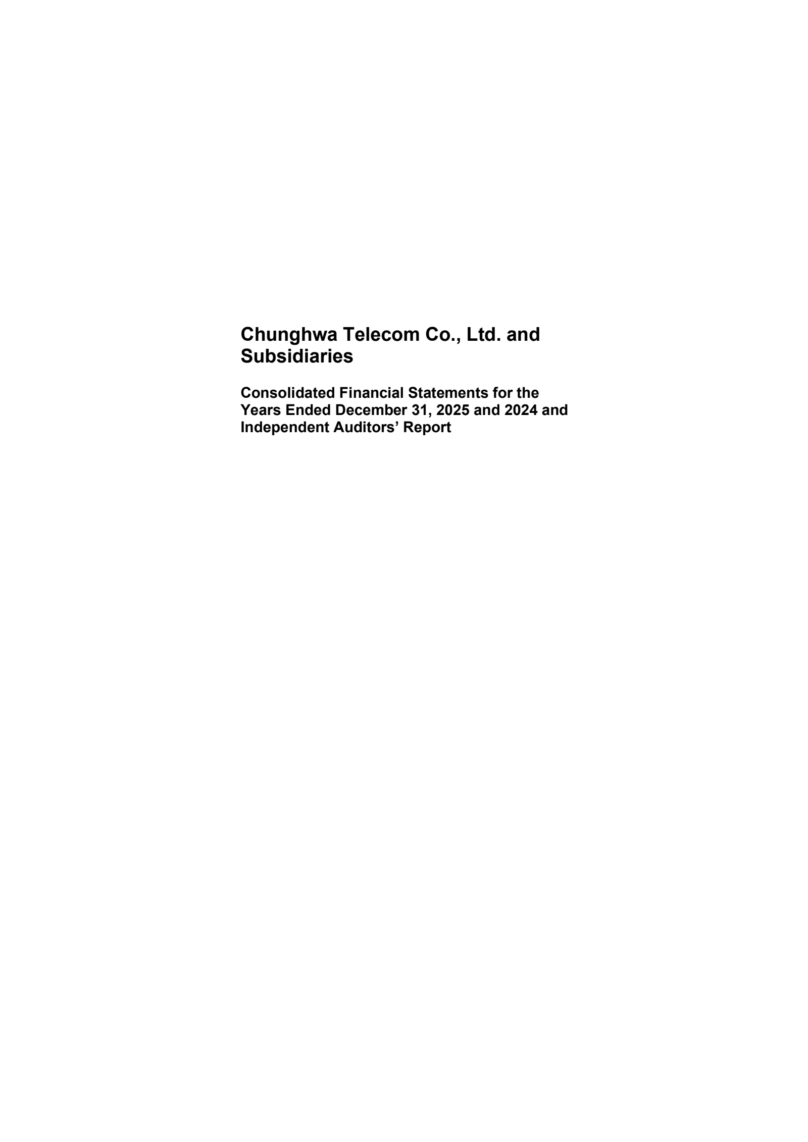 Chunghwa Telecom's Q4 2025 Interim report